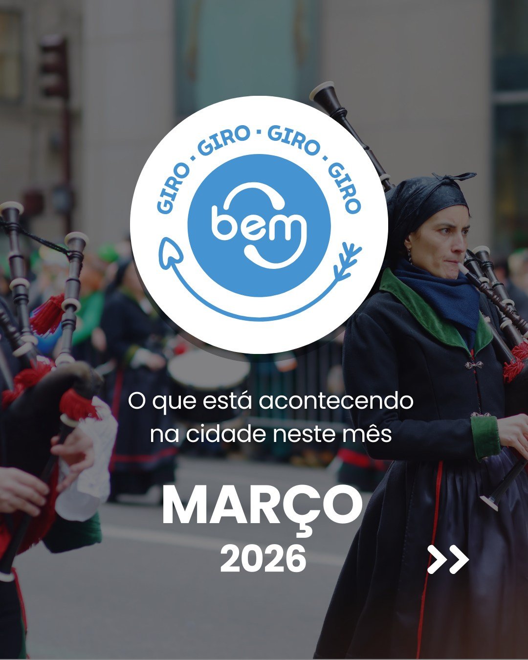 Chegou o Giro do BEM &ndash; edi&ccedil;&atilde;o de Mar&ccedil;o 2026 ❄️🌷
Mar&ccedil;o &eacute; aquele m&ecirc;s de transi&ccedil;&atilde;o em Montreal: ainda tem clima de inverno, mas j&aacute; come&ccedil;amos a sentir a energia da primavera cheg