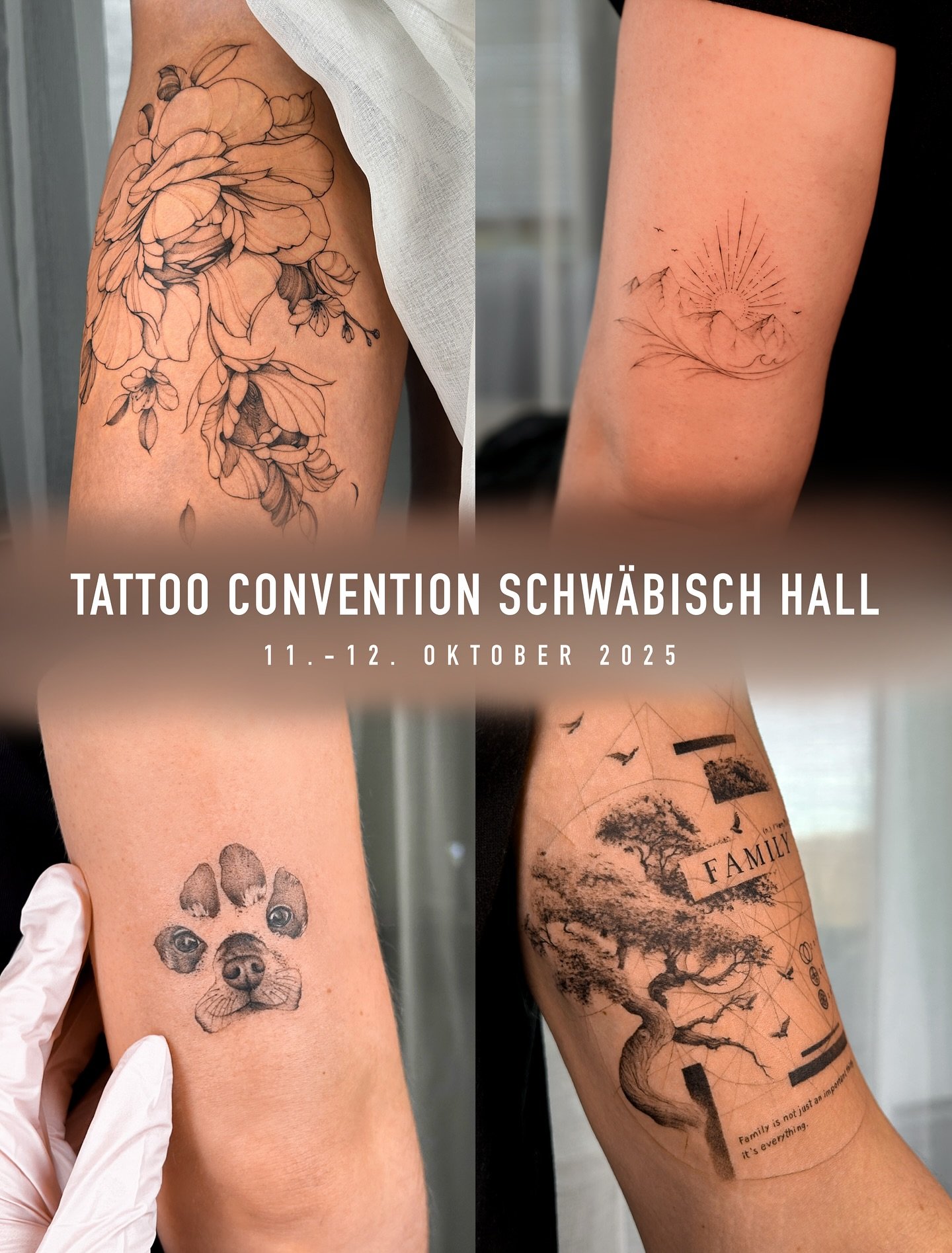 I&rsquo;ll be at the Tattoo Convention in Schw&auml;bisch Hall on October 11&ndash;12! Super excited for this one ✨ 

@tattoo_convention_bw 

I&rsquo;ll have plenty of fresh wannados prepared, and there will be chances for spontaneous tattoos on both