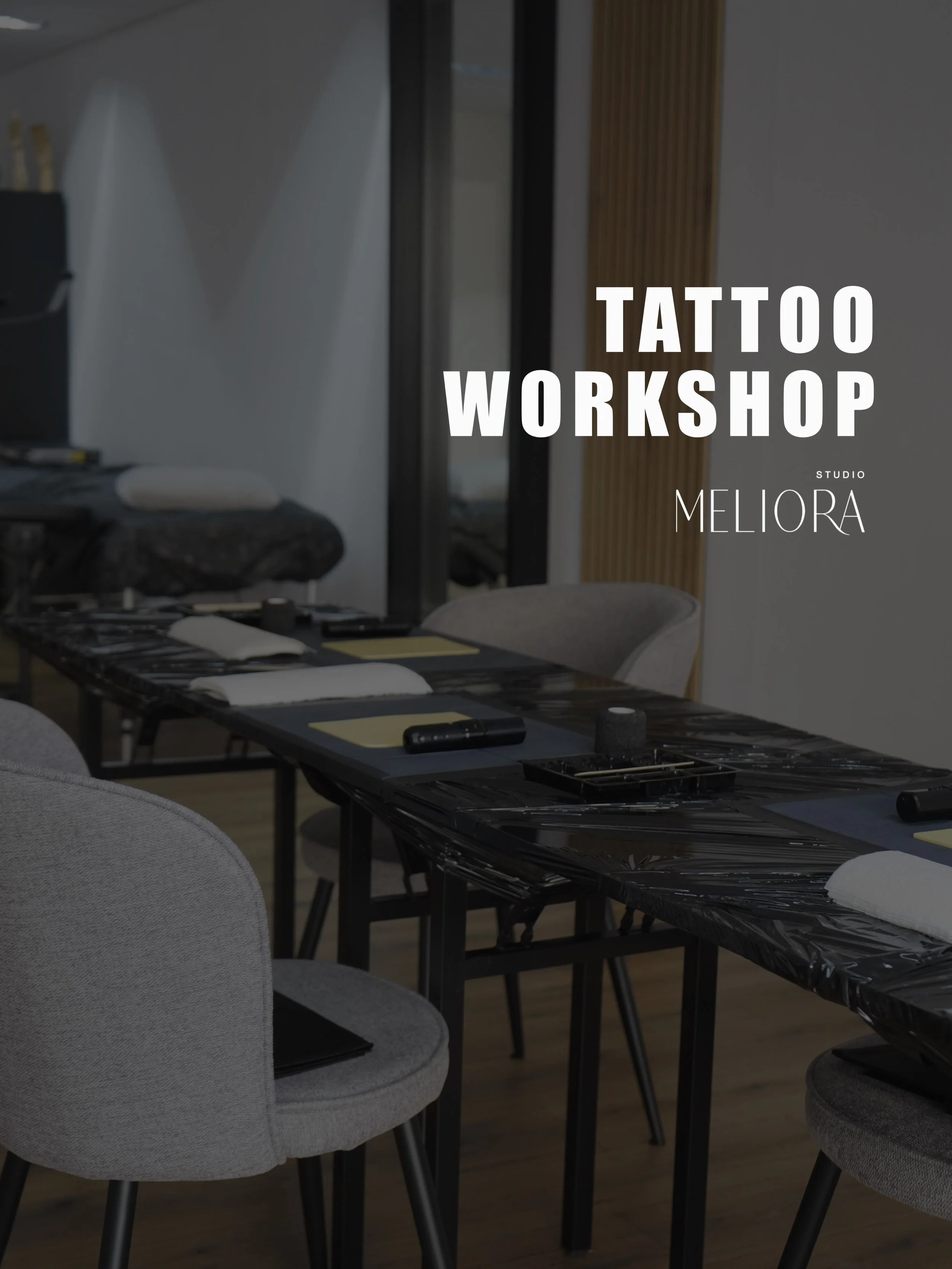 ✨ Tattoo Workshop im Studio Meliora ✨

Du m&ouml;chtest die Welt des T&auml;towierens kennenlernen und selbst einmal eine Tattoomaschine in die Hand nehmen? Dann ist dieser Workshop genau das Richtige f&uuml;r dich!

In entspannter Atmosph&auml;re le