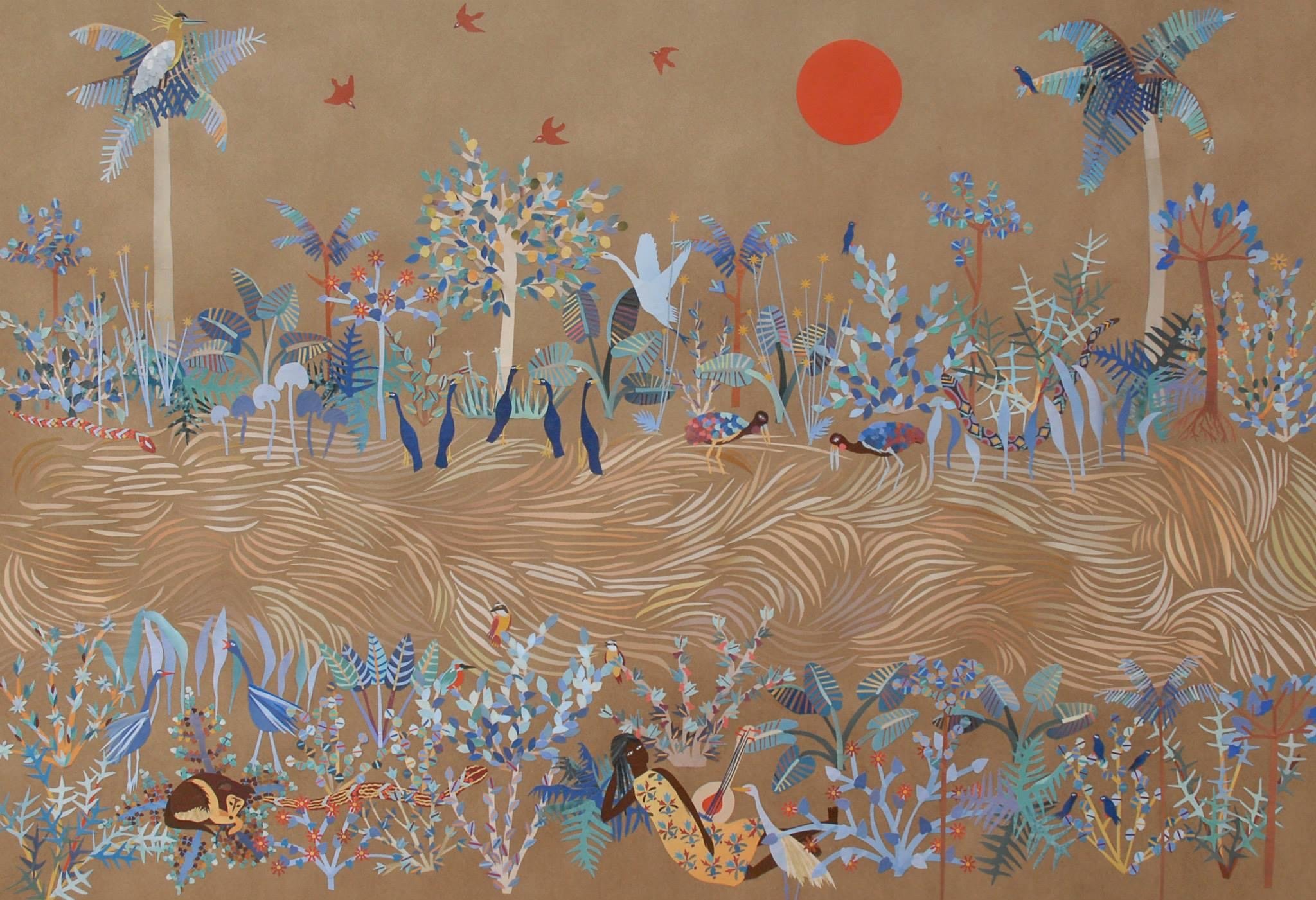 Río Paraná, Collage, Delfina Mun 
