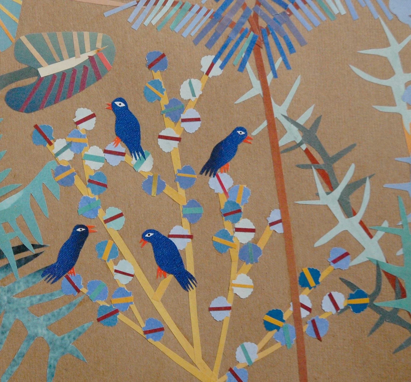 Detail from Río Paraná, Collage, Delfina Mun 