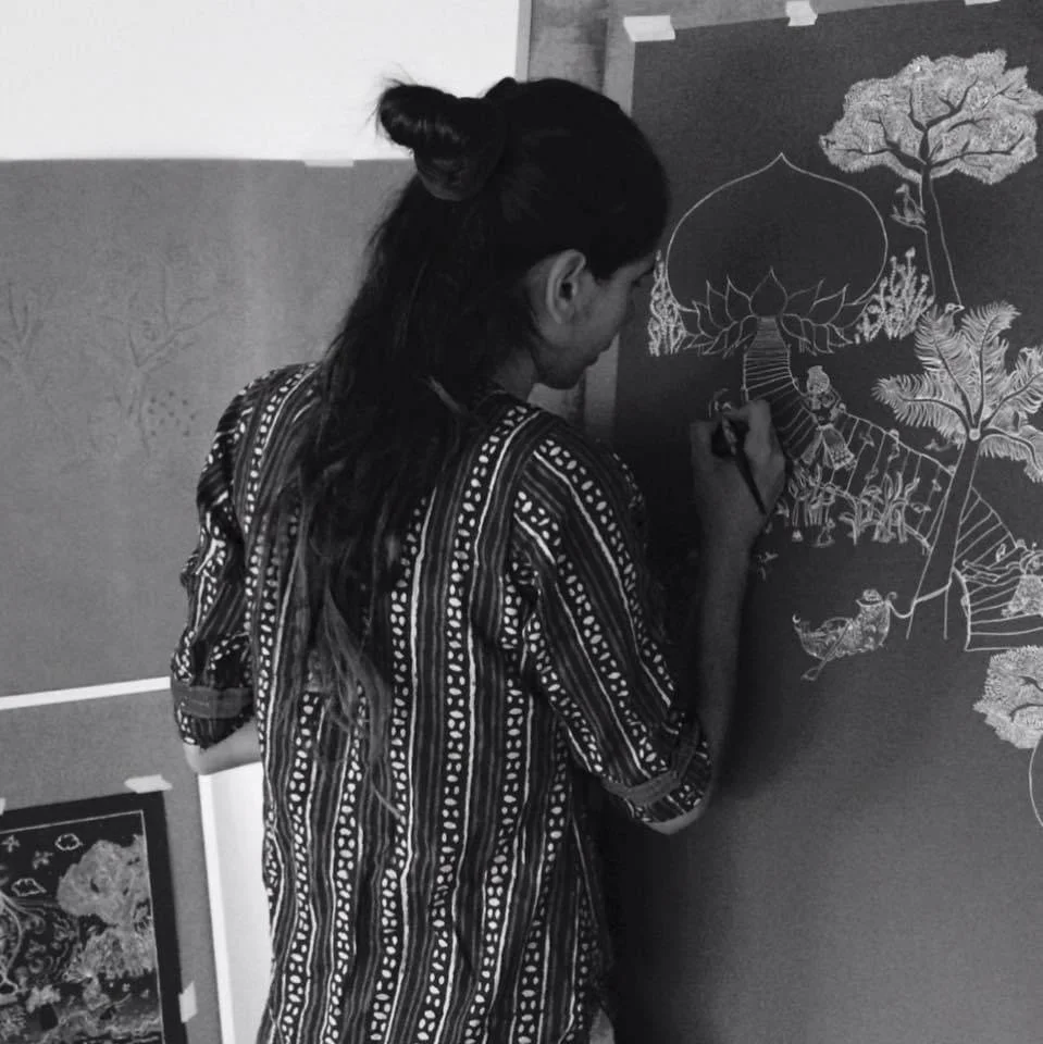 Early explorations with ink and intricate detail.