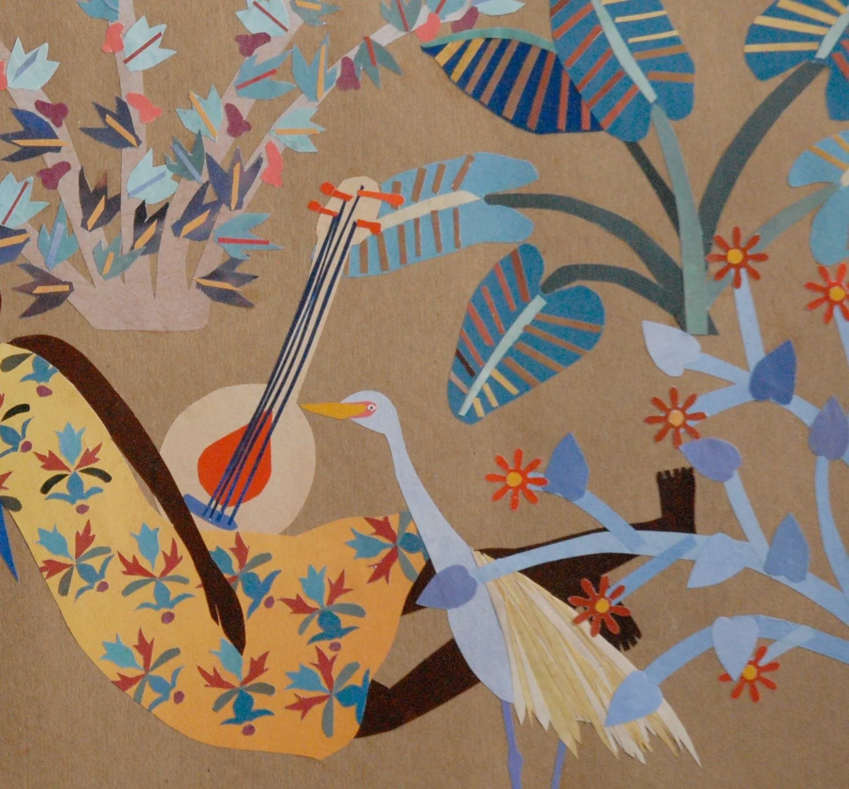 Detail from Río Paraná, Collage, Delfina Mun 