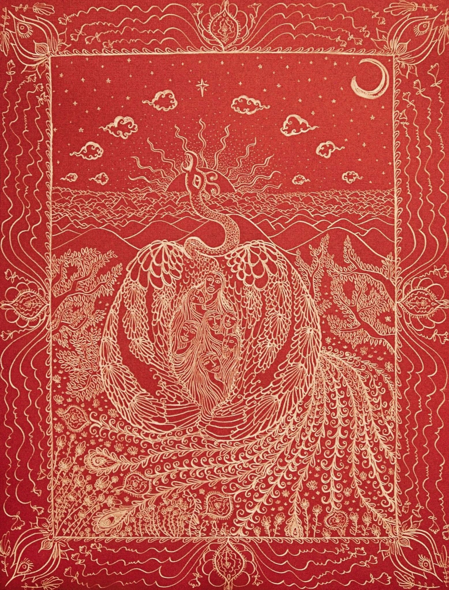 Early explorations with ink and intricate details.