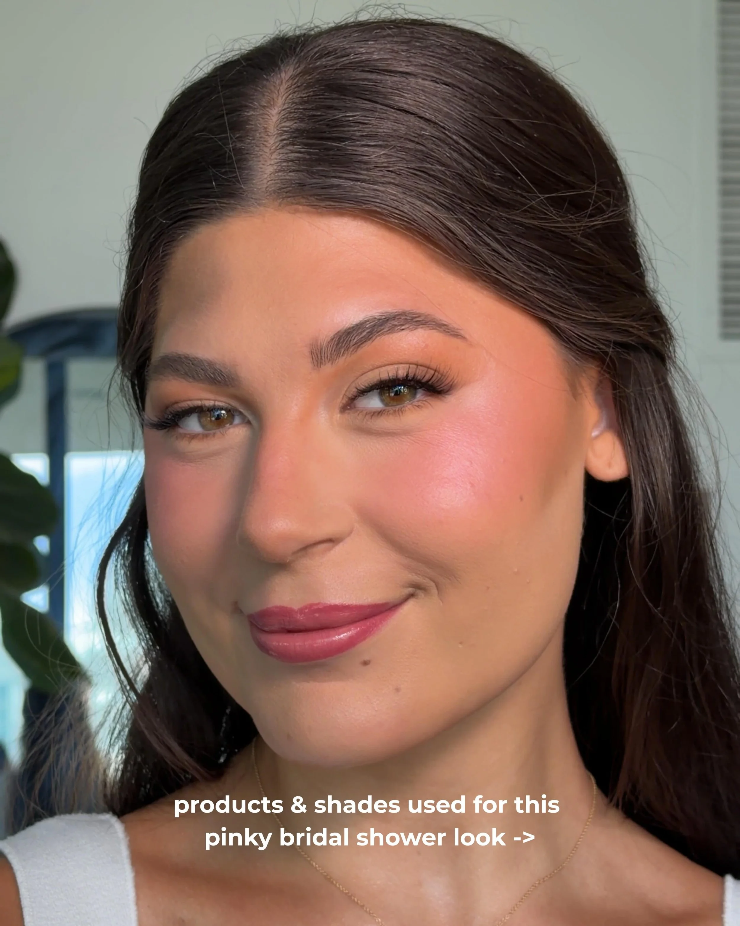 Didn&rsquo;t film the process for this one so here&rsquo;s the next best thing 💕

Every product and shade I used for this pinky bridal shower look.

@thedanieffectmua | Bridal &amp; Destination Makeup 

Representing @amberjennasglamco 🤍

#bridalmak