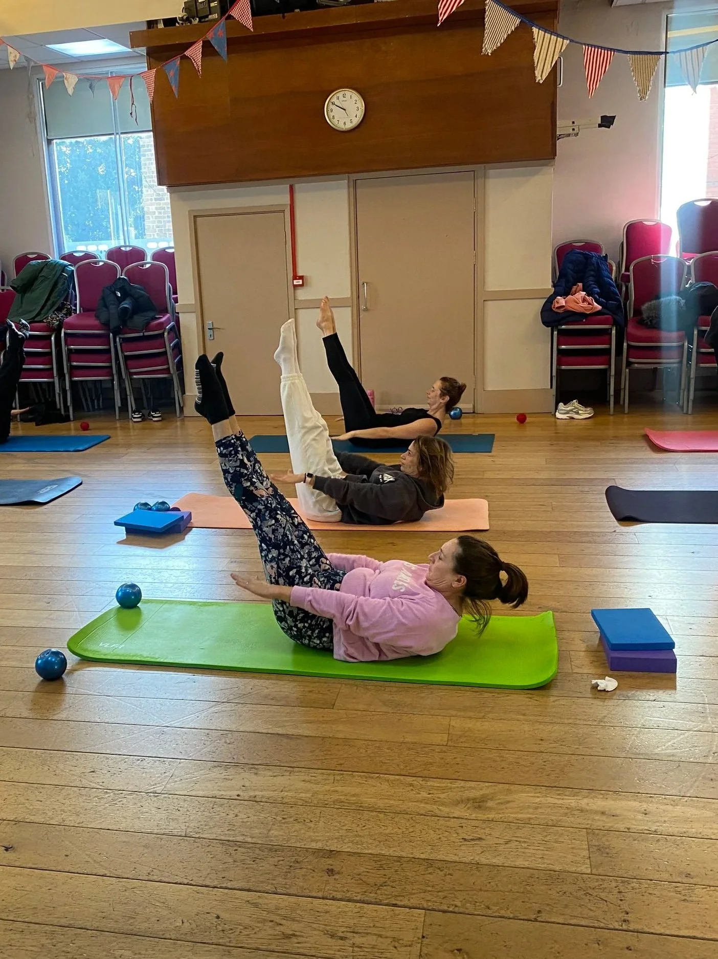 Mat Pilates session