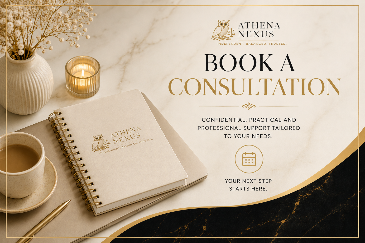 Book a Consultation...

Discuss your situation and receive independent, confidential guidance tailored to your individual or organisational needs.