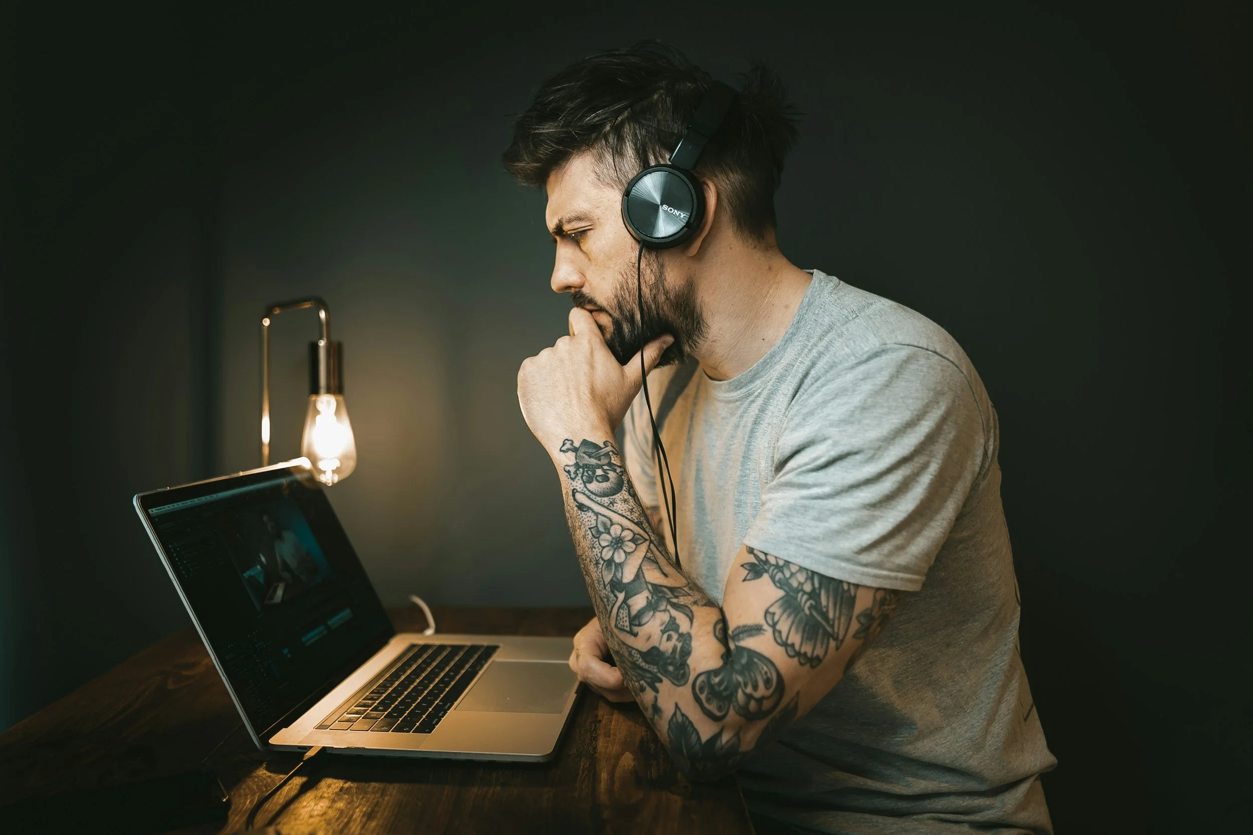 Artist developing a music promotion and release strategy.