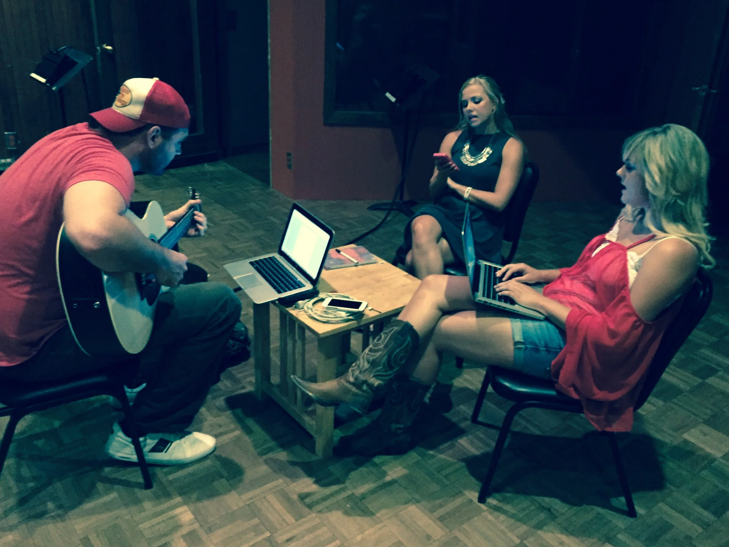 Country and Americana artists in a songwriting session at Century Music Group Nashville.