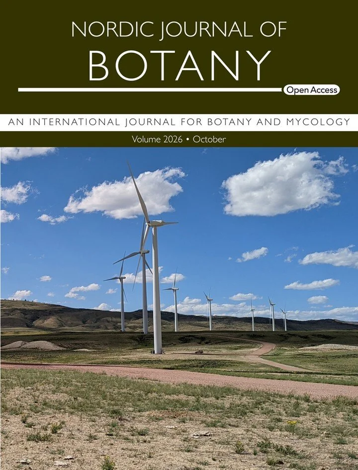NEW ISSUE: The NJB October cover shows a wind farm sited in mixed-grass prairie habitat in southeast Wyoming, USA. In the article by Wischler et al., the authors investigate the effect of wind farm proximity to plant-pollinator dynamics.
ㅤ
➡️Whole is