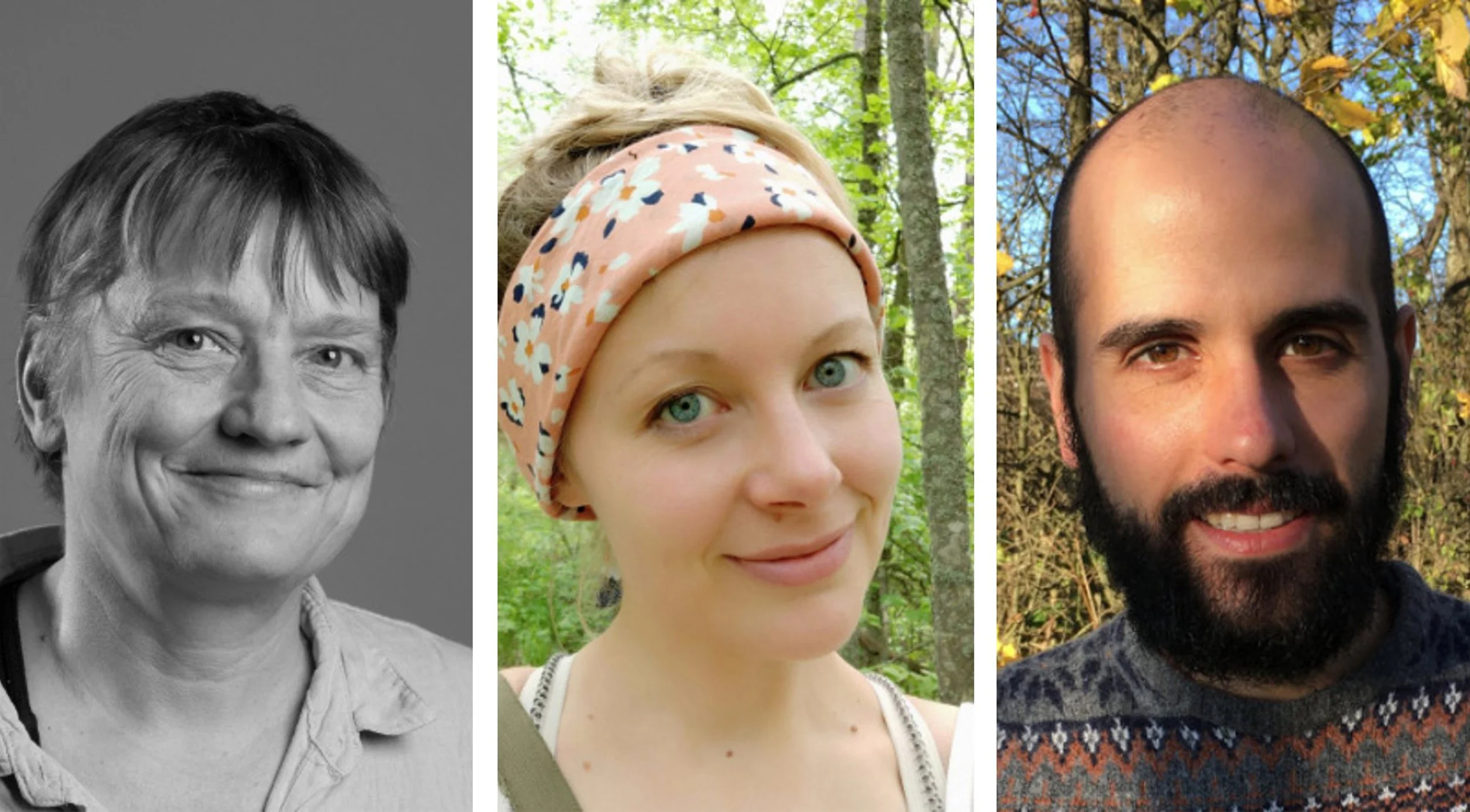 Guest editors of the special issue on migration physiology (from left to right): Barbara Helm, Tiia Kärkkäinen and Pablo Salmón