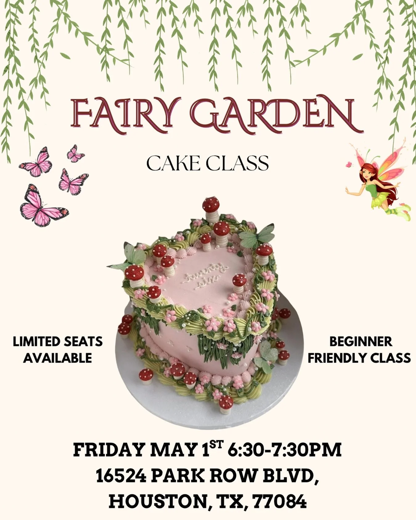 ✨🧚&zwj;♀️ Step into a little bit of magic&hellip; 🧚&zwj;♀️✨

Join us for our Fairy Cake Decorating Party where you&rsquo;ll create the most dreamy, whimsical cake ✨🌸 Think soft colors, delicate details, and a whole lot of fun!

Perfect for a girls