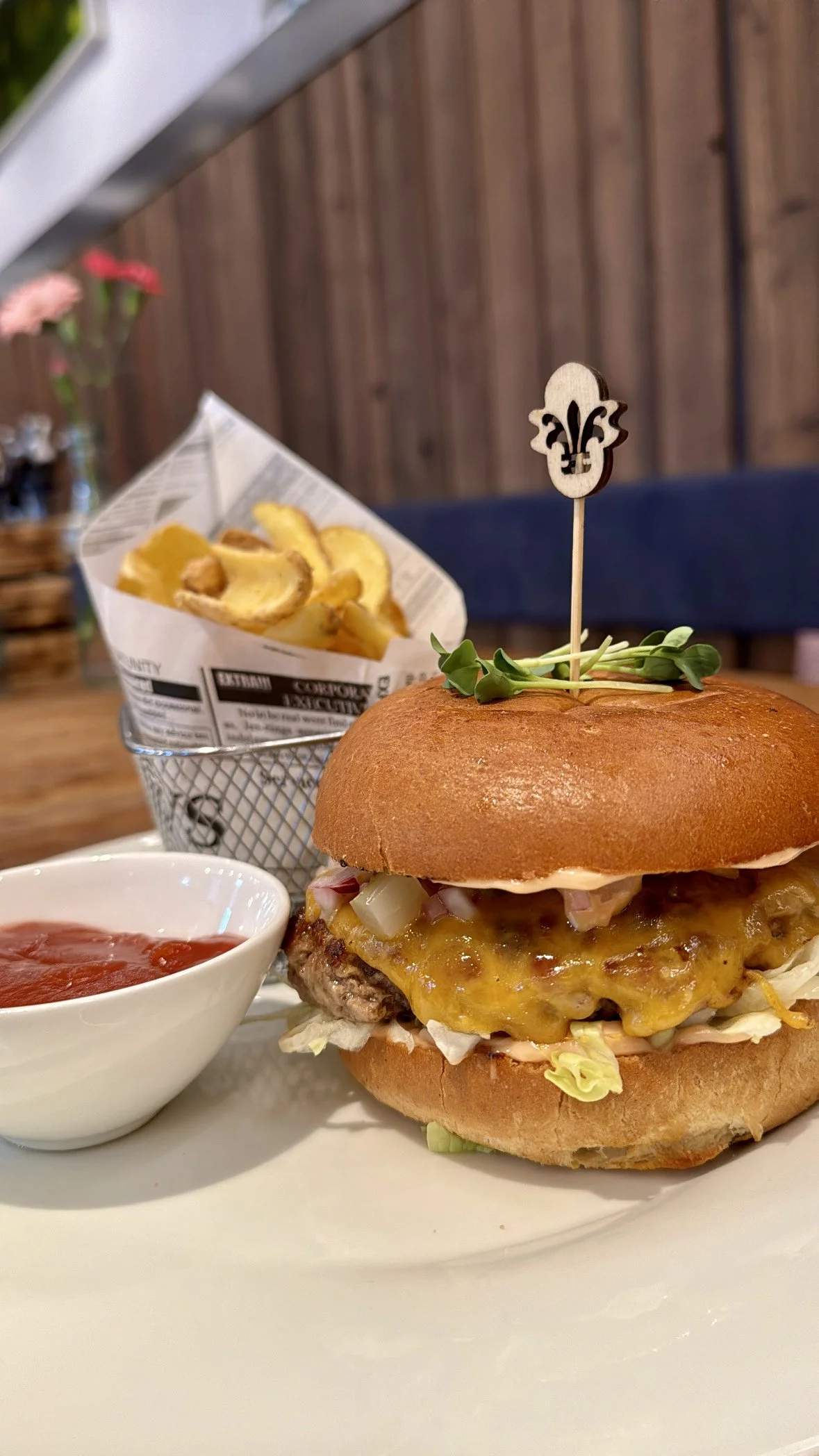 Burger im Xandls Restauarant