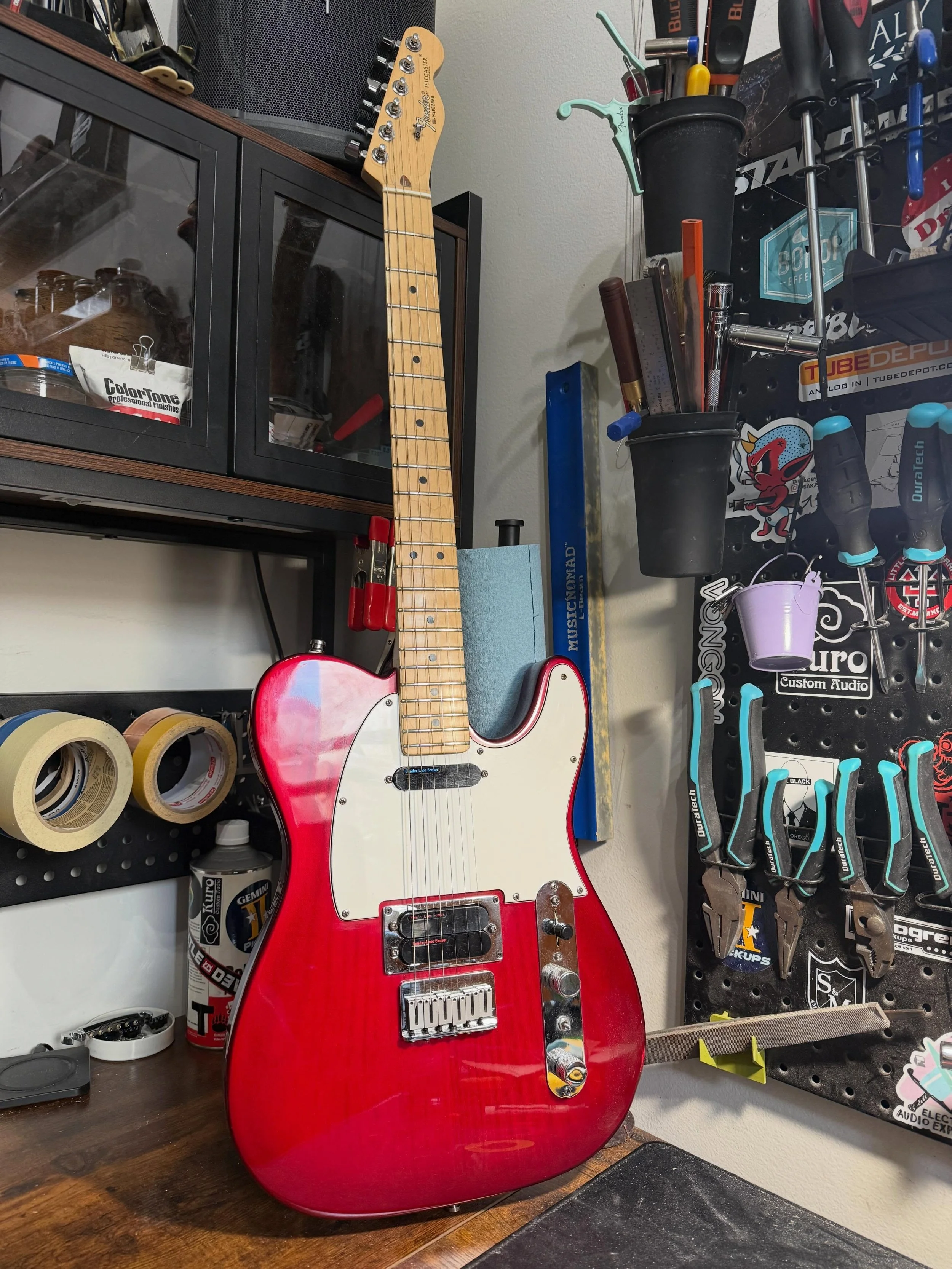 Just finished up this guy with a fresh setup, level, crown and new nut, it plays like a dream!