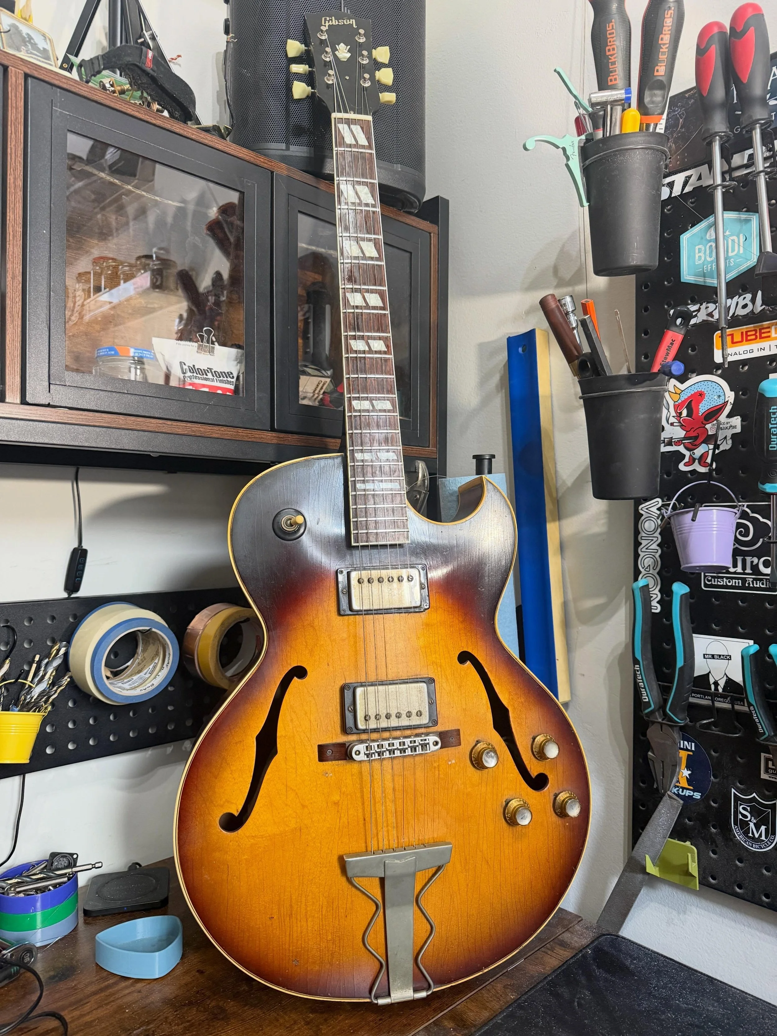Really incredible guitar that I got to work on this past week!
