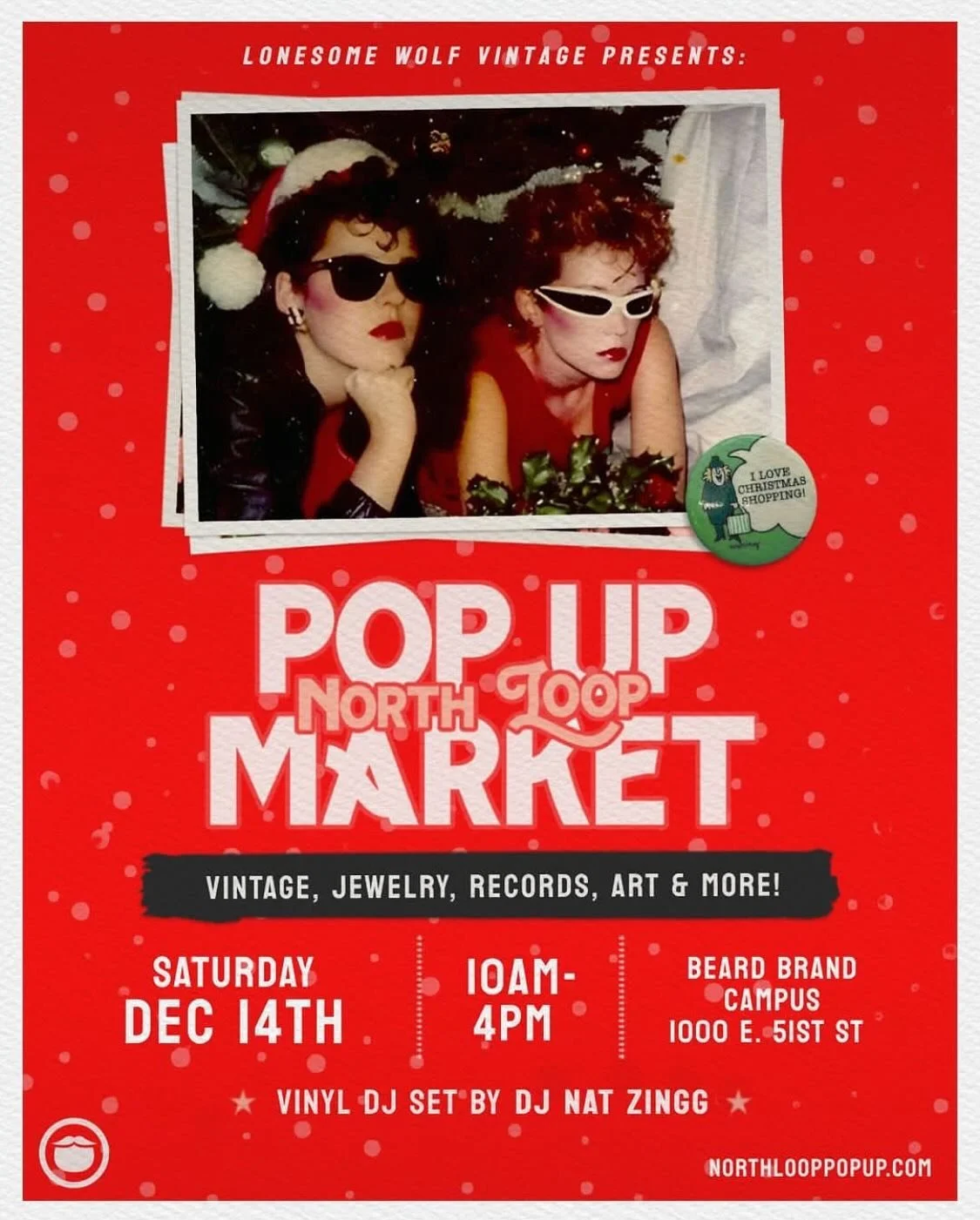 I&rsquo;ll be vending at @northlooppopup on December 14! Perfect opportunity to get some last minute holiday gifts :) swipe for a sneak peek of what I&rsquo;m bringing ❤️🪲🌚🌟