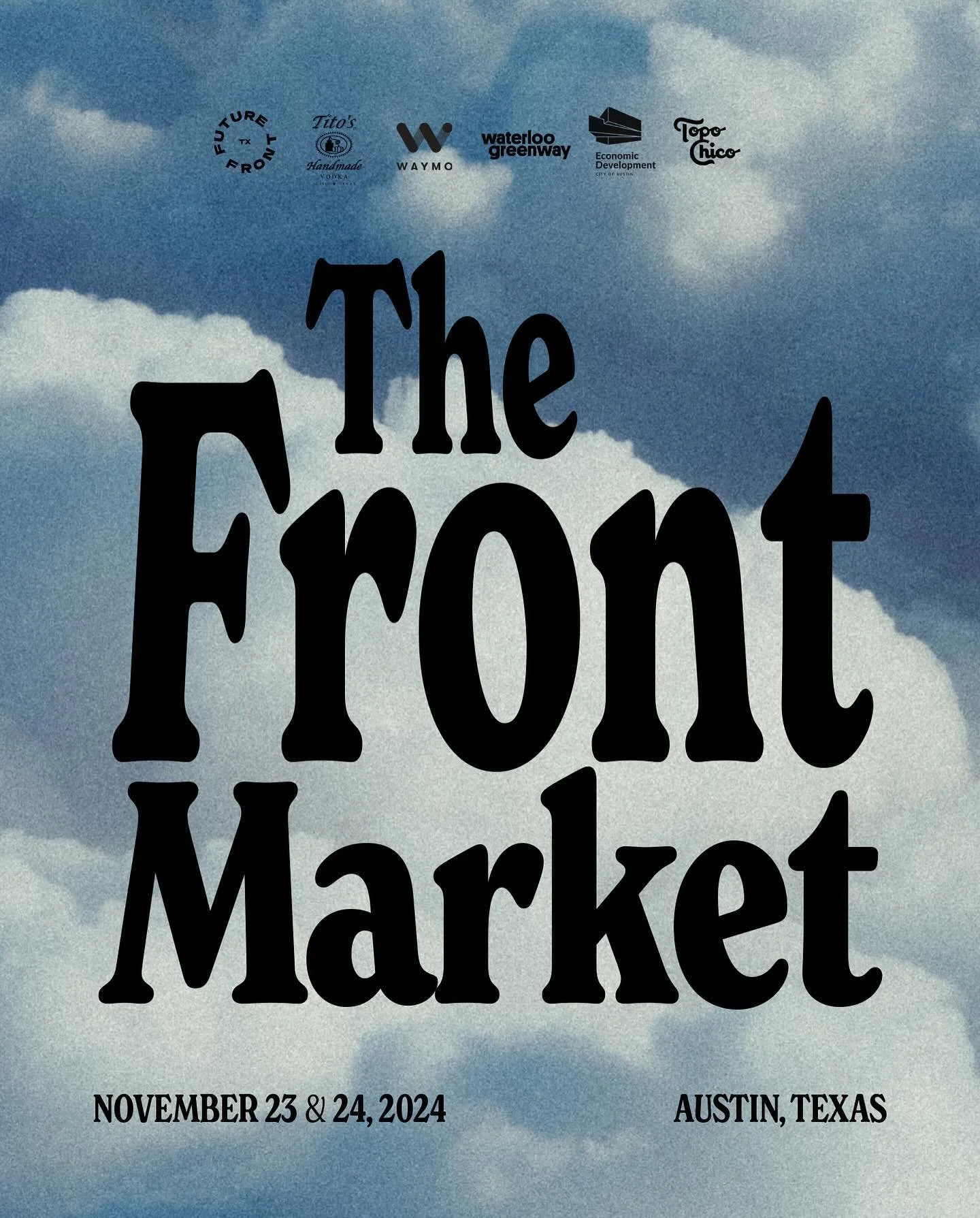 Mark your calendars &mdash; @thefront.market is this weekend!! Come out to Waterloo Greenway on Saturday or Sunday to shop hundreds of amazing local vendors 😊
