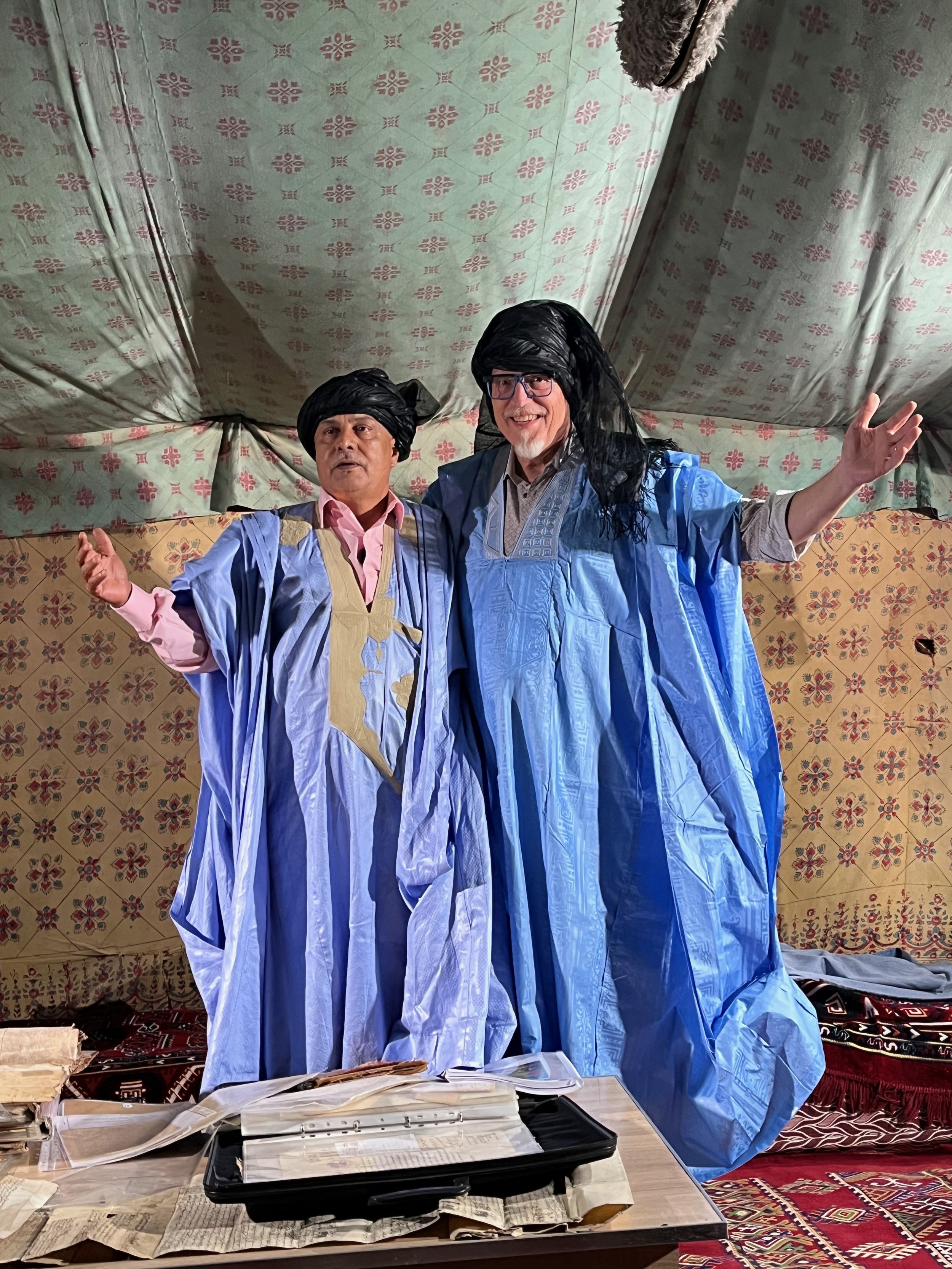 Interviewing Moroccans for the documentary about the incredible Green March. The resulting movie about my exploration, The Call, will hopefully premiere at the Florida Film Festival in April.