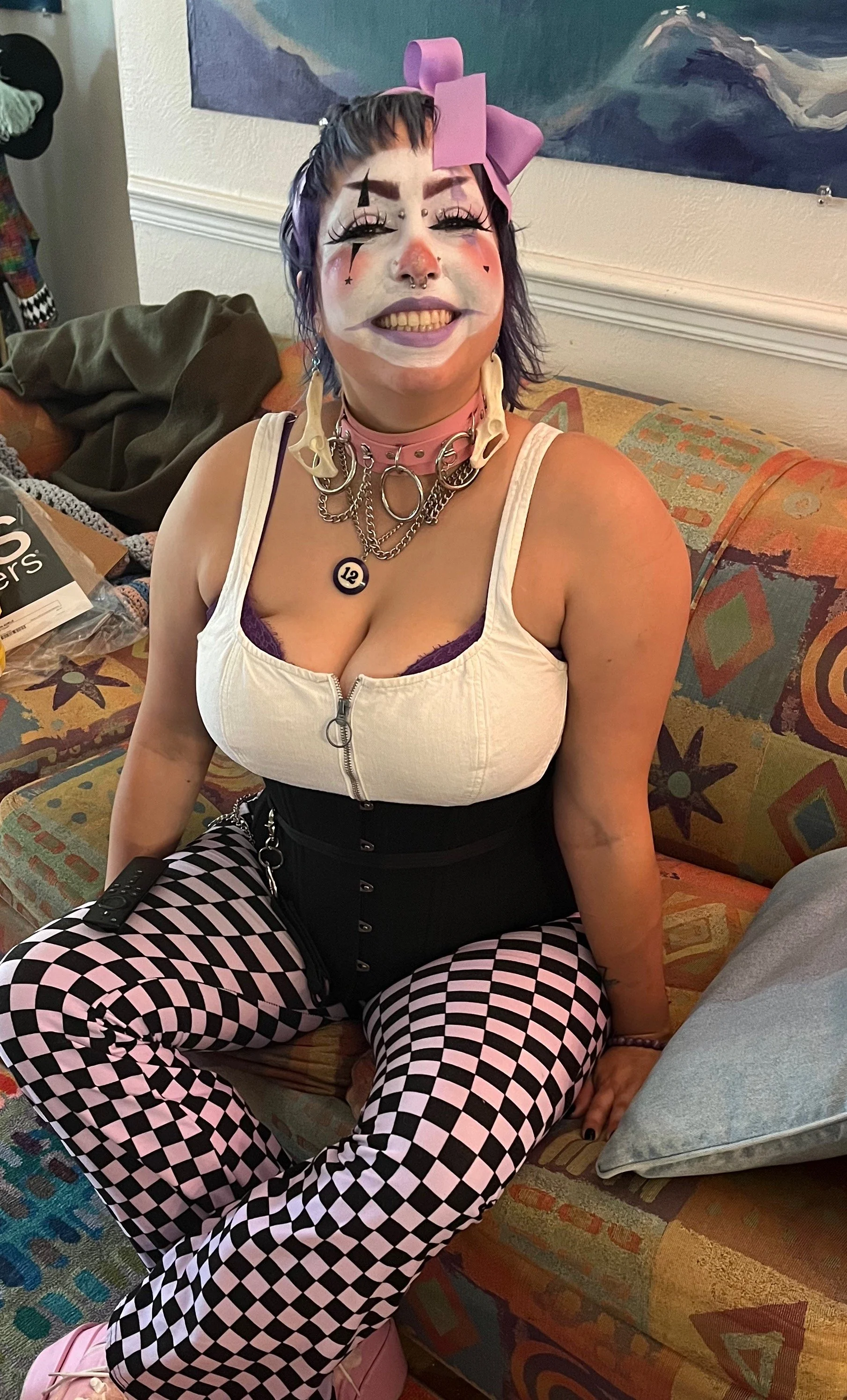 Our kid, Mo, clowning around