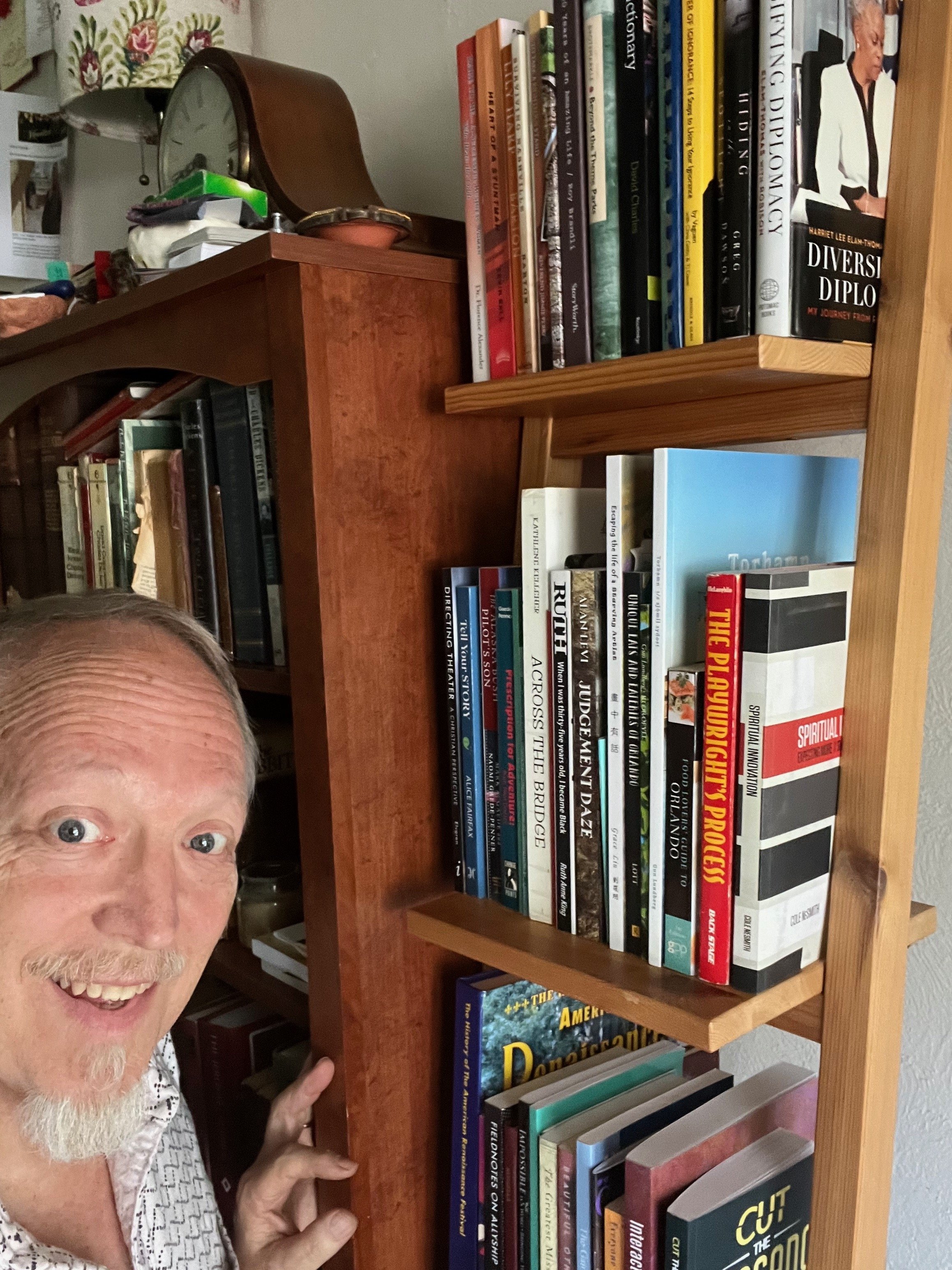 Starting a collection of Books-By-People-I-Know . Now at over 100 books and having parties to introduce the authors to each other!