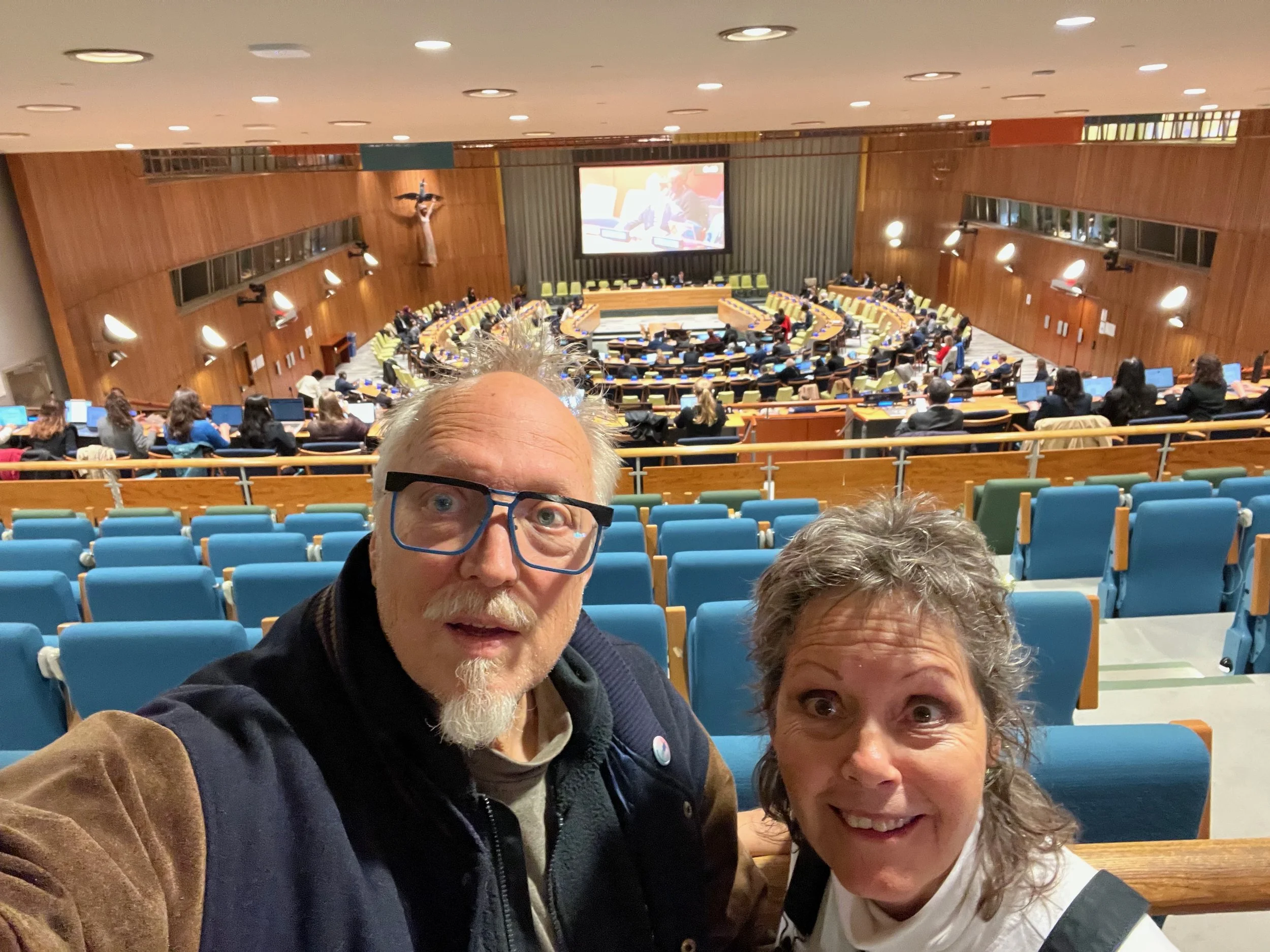 Touring the UN headquarters in NYC - connecting with a wondeful guide (from Morocco)