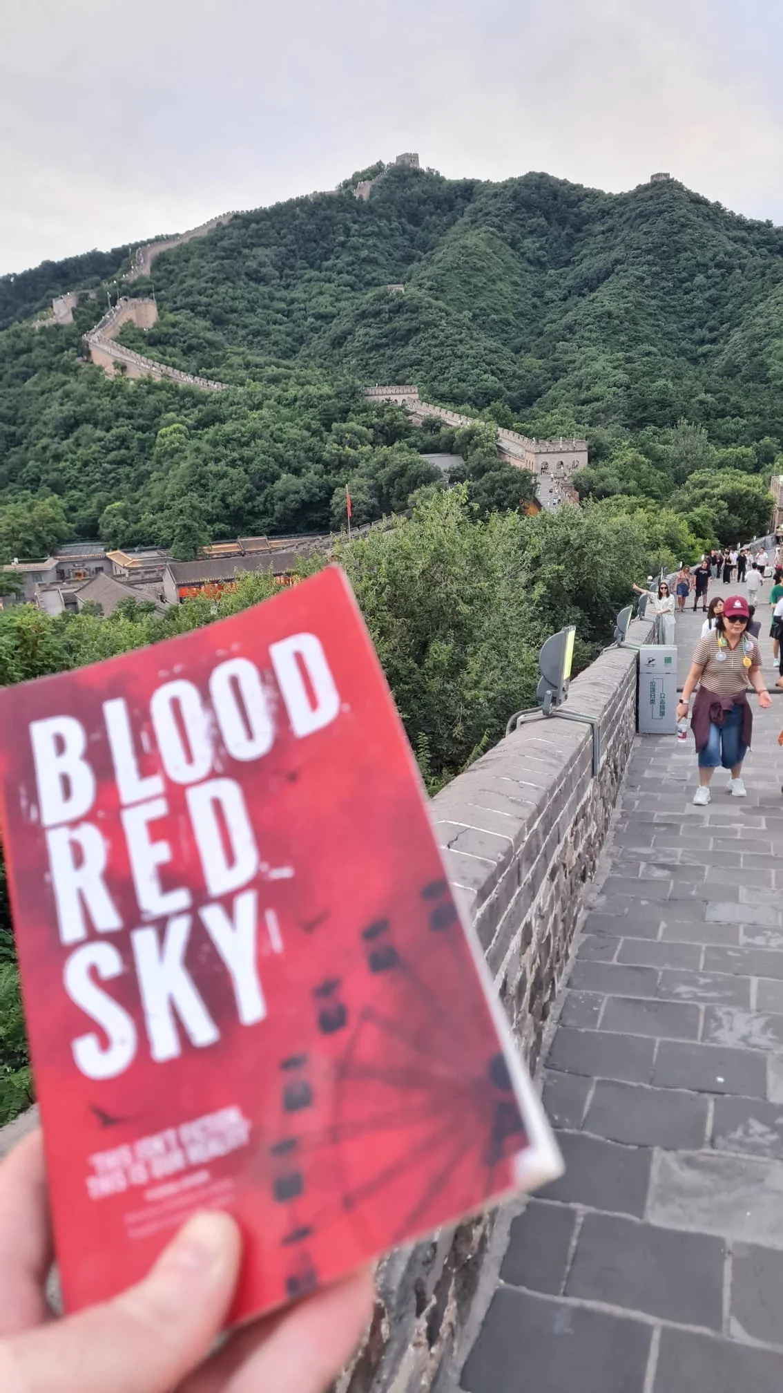 At the Great Wall of China with Craig 