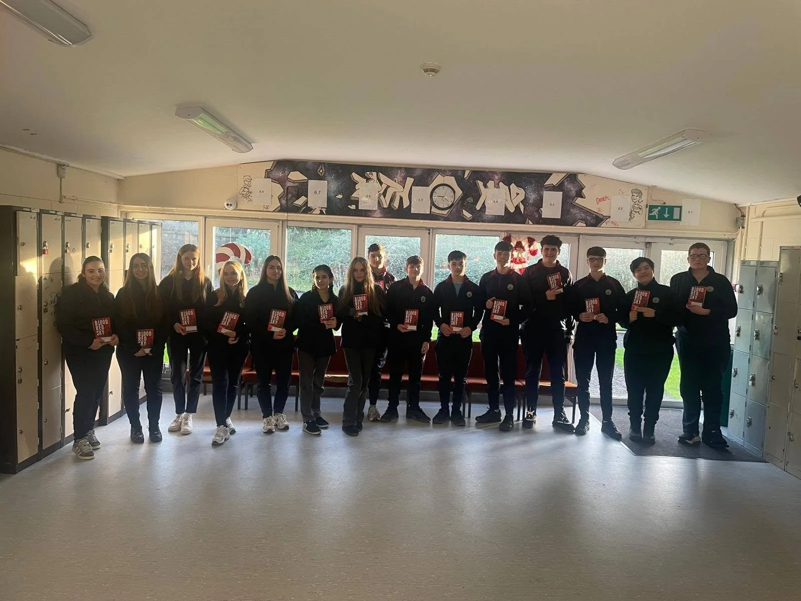 In Carrigaline Community School with Transition Year Pupils
