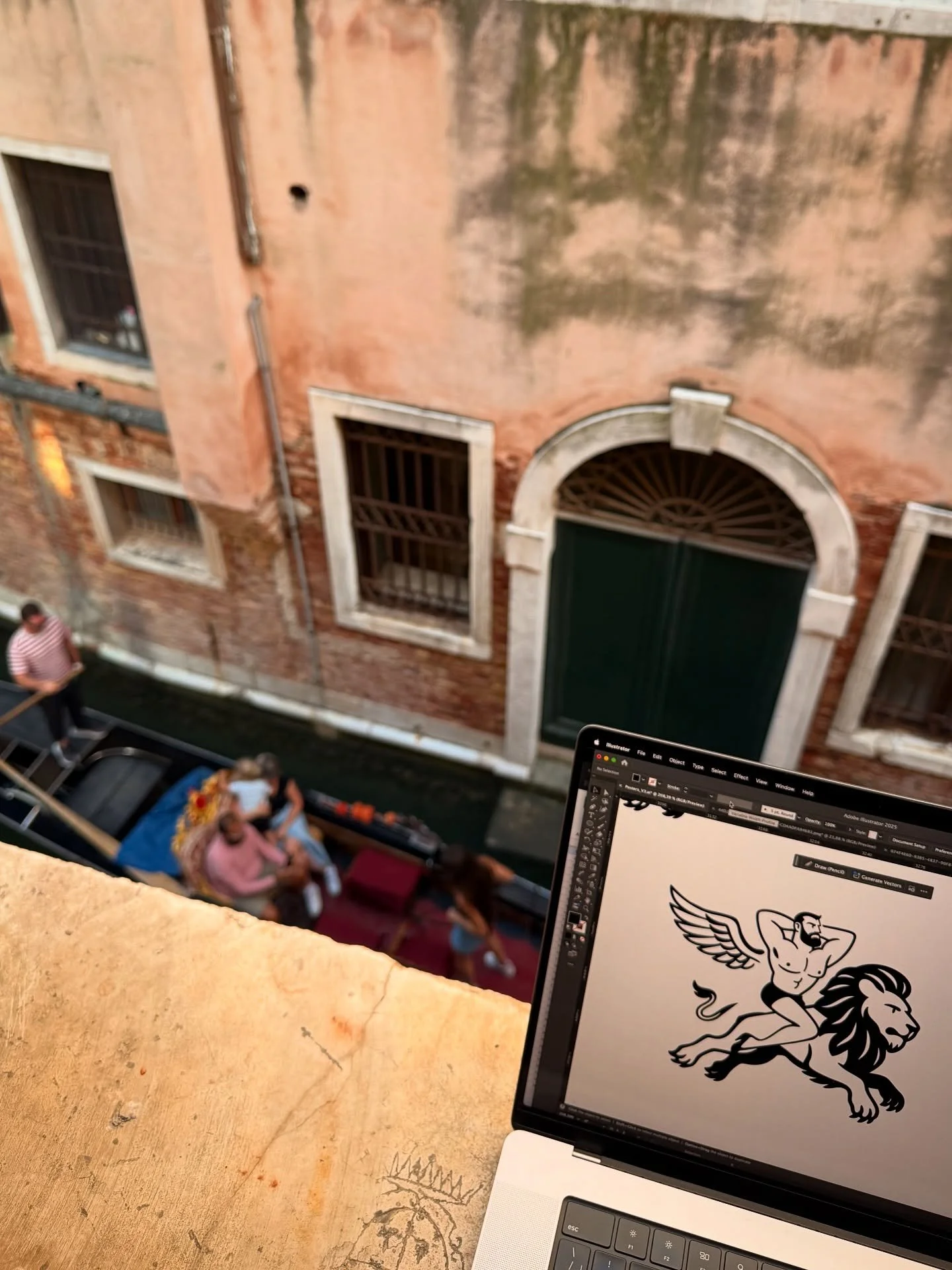 I&rsquo;m at the Venice Biennale for a few days. Confronted with the Lion of Saint Mark, I felt like reimagining its message of peace&mdash;not as a fixed formula, but as a symbol pointing to openness and sharing.

#VeniceBiennale #DrawingInVenice #S