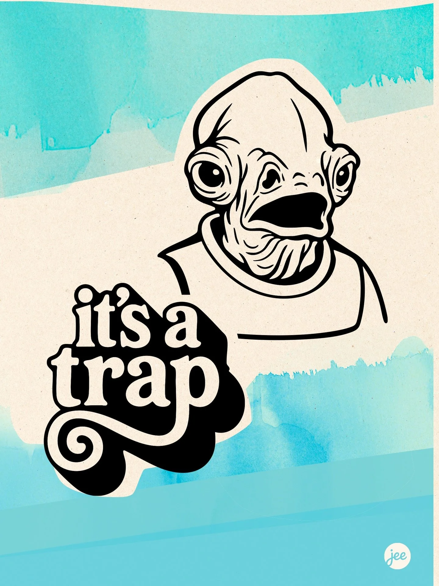&ldquo;It&rsquo;s a trap&rdquo; !!! 😮💥I have been a @starwars fan for as long as I can remember, and Admiral Ackbar&rsquo;s delivery of this line has always stayed with me. ✨✨✨

The &laquo; Cult Moments &raquo; series captures the quotes and scenes