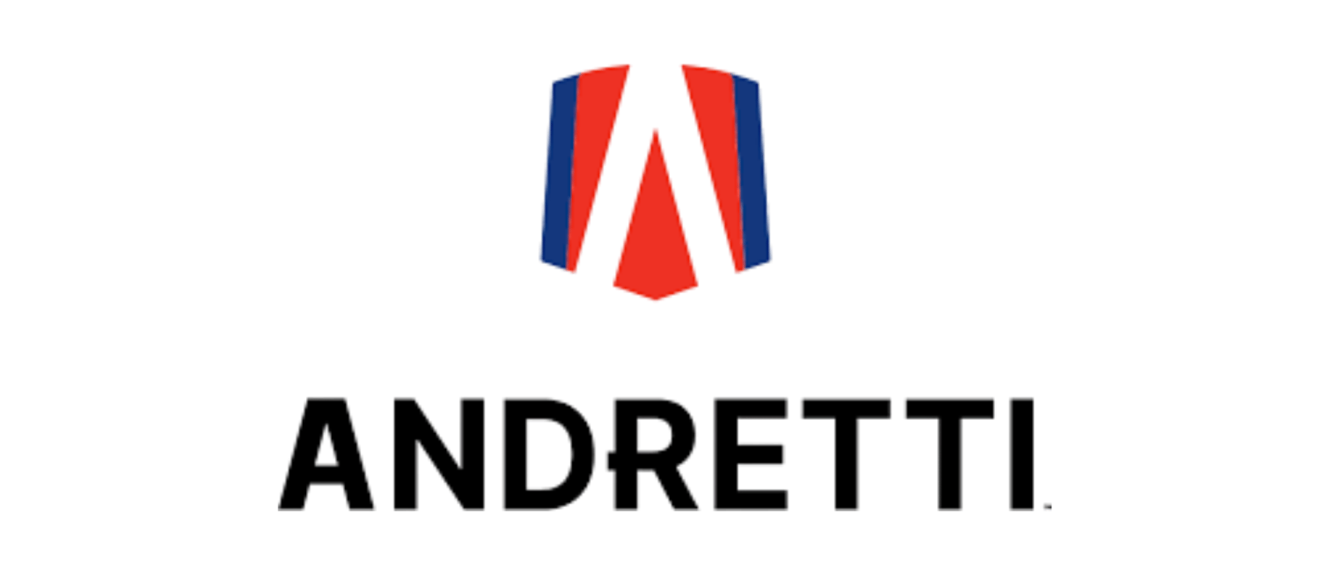Andrettis logo with a stylized red, black, and blue 'A' above the name 'Andrettis' in black text.