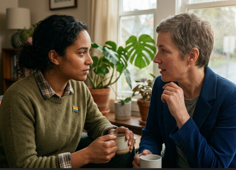 Two people communicating clearly and asking questions instead of making assumptions