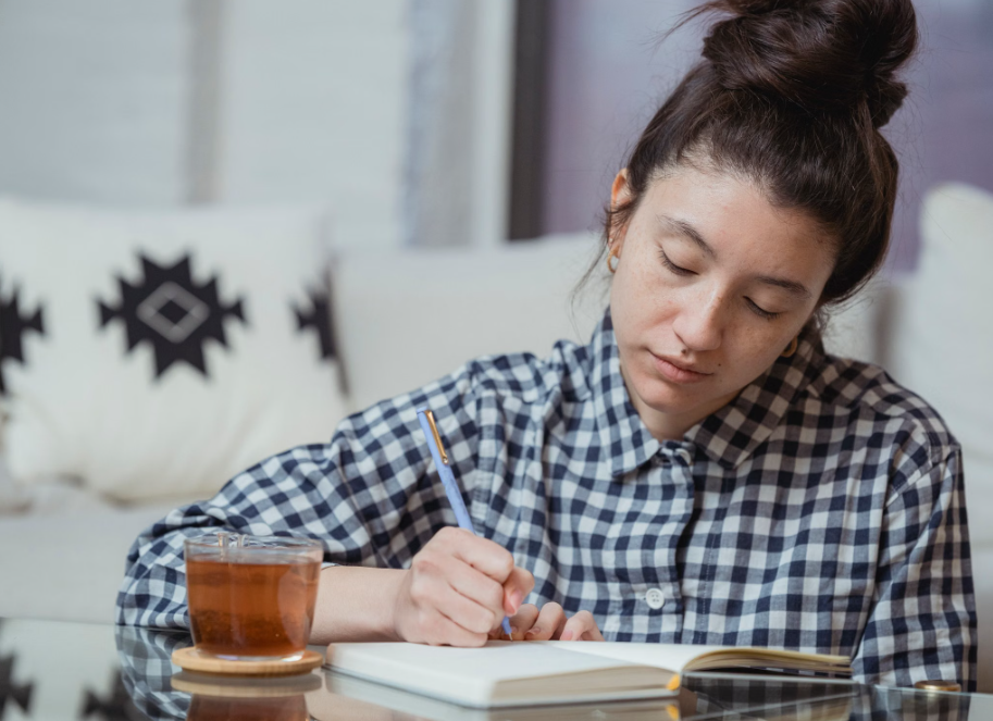 Adult reflecting on patterns of reassurance-seeking and overthinking during relationship anxiety.