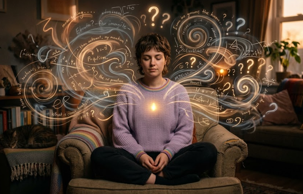 Person staying grounded in their inner guidance while navigating relationship anxiety and self trust challenges