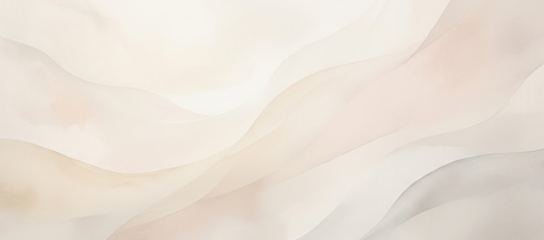 Soft neutral abstract waves in cream and blush tones creating a calm, minimal background.