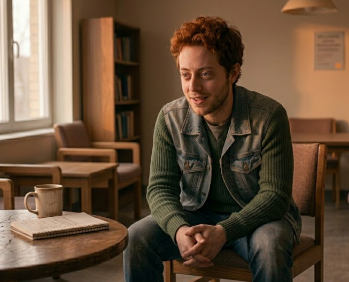 Person expressing themselves honestly and confidently in a relationship