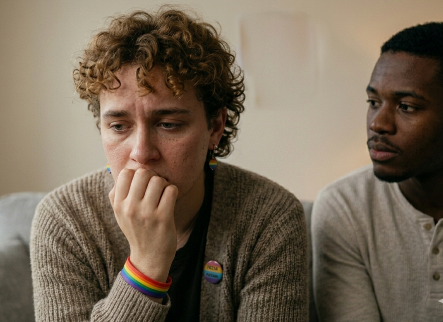 Person struggling to set boundaries due to fear of upsetting others