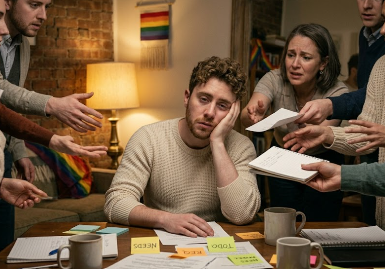 Person struggling with people pleasing and prioritizing others over their authentic needs