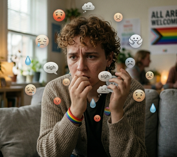 Person experiencing anxiety and feeling responsible for managing others’ emotions