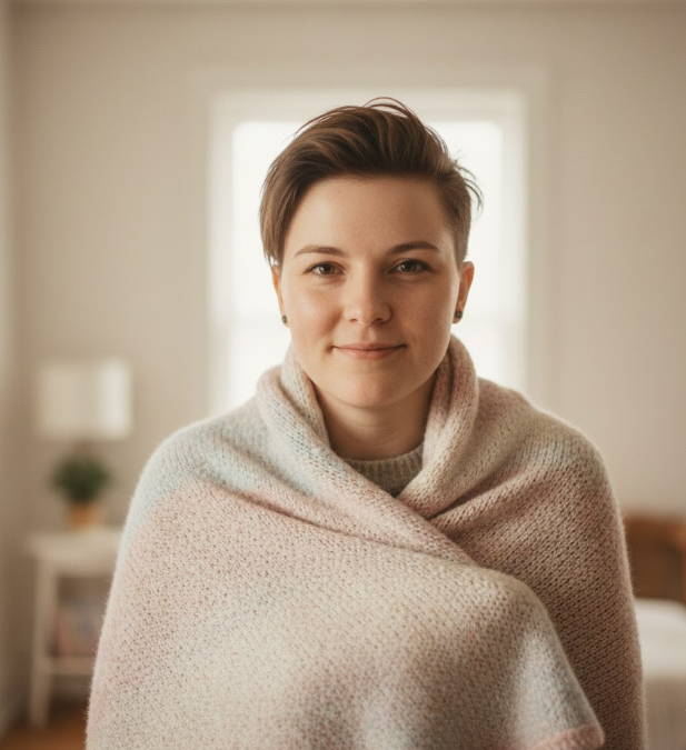 Person practicing self compassion while working through anxiety and relational boundaries.