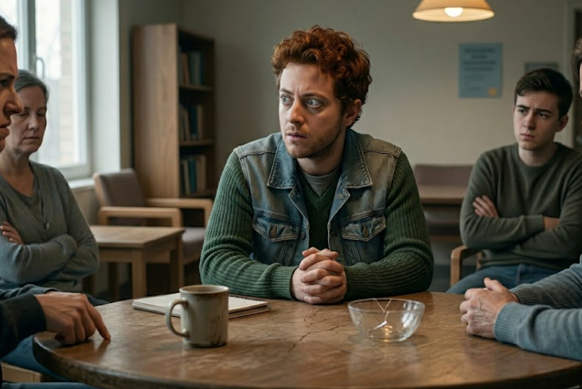 Person feeling hyper-aware of others’ reactions due to anxiety and past experiences