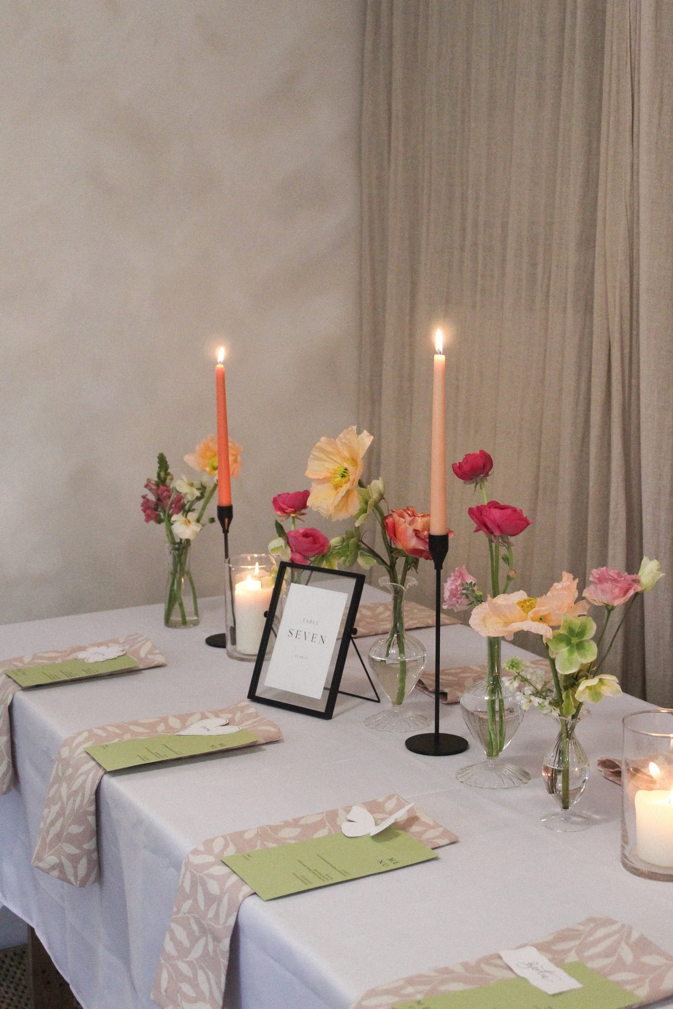 bright spring bud vases