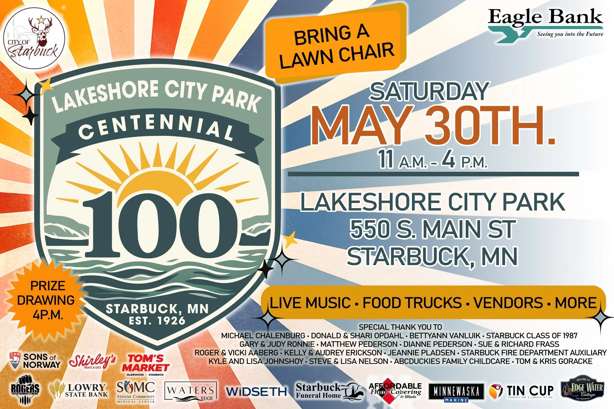Starbuck's Lakeshore City Park Centennial Celebration