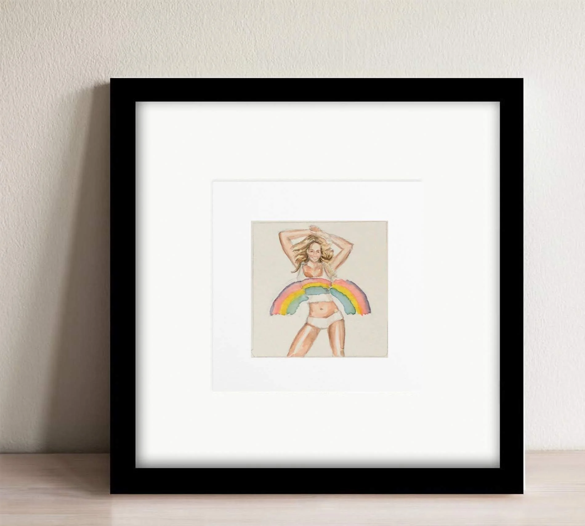 Rainbow - Mariah Carey - 8x8" (Copy)