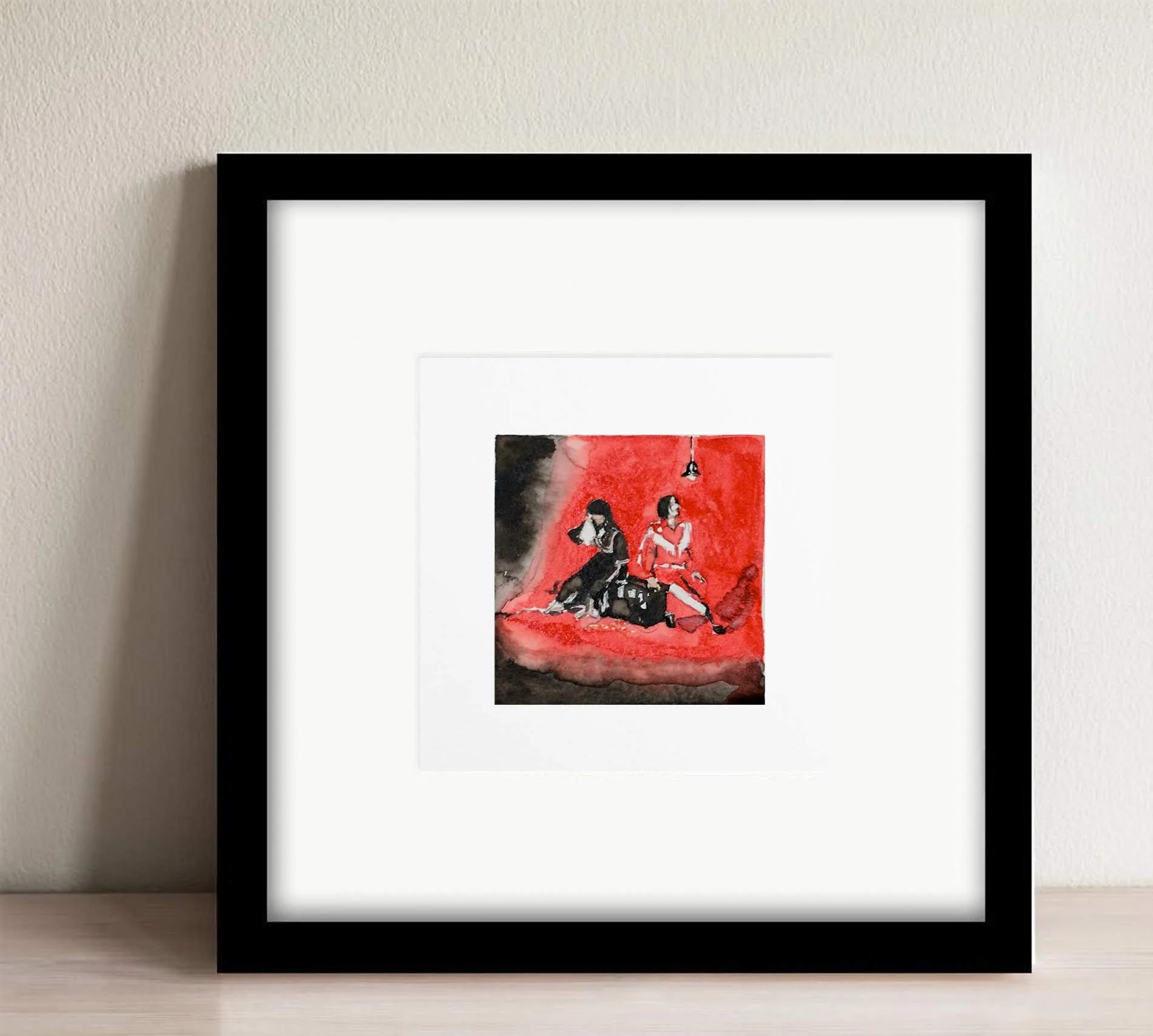 Elephant - White Stripes - 8x8" (Copy)