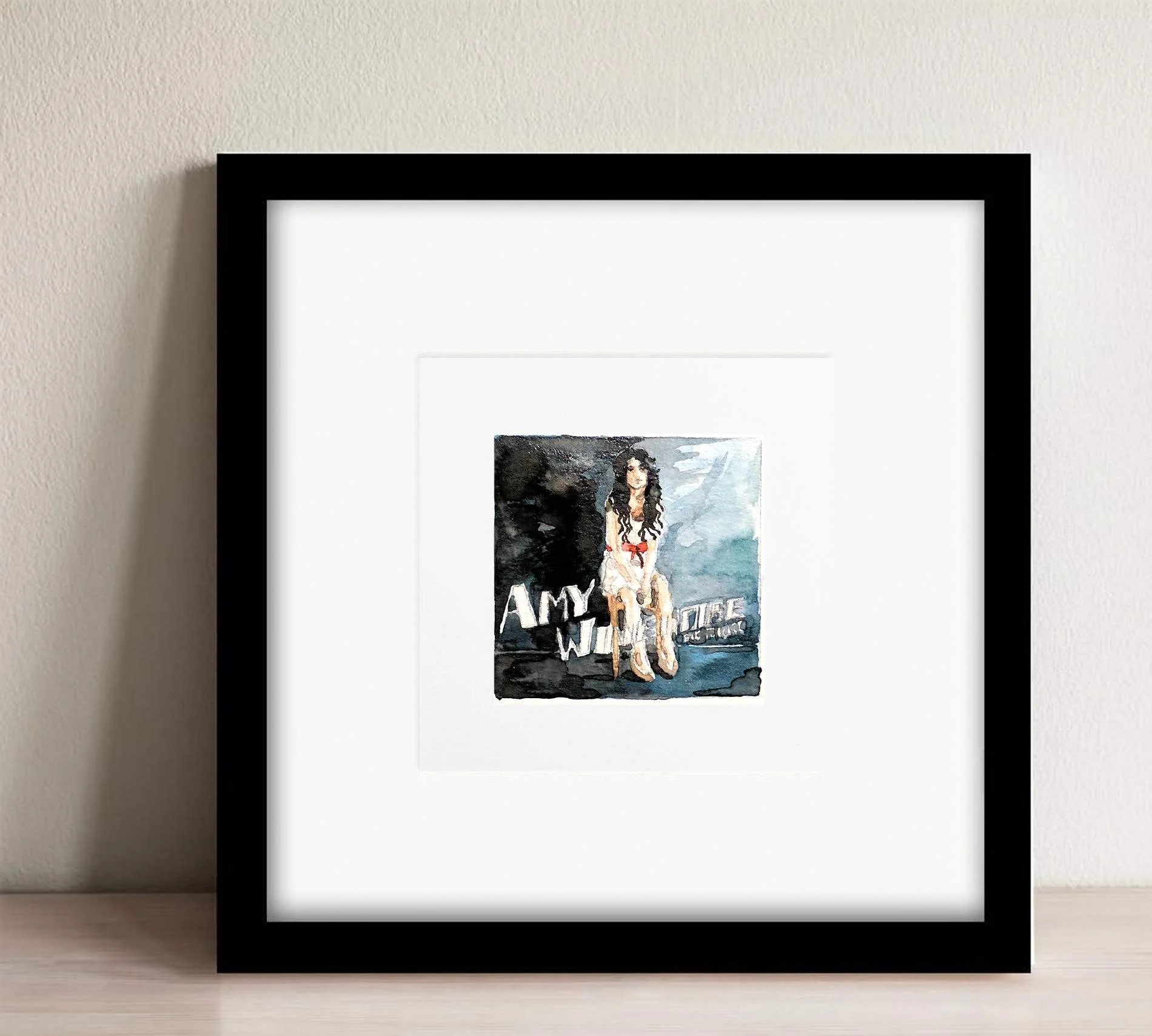 Back to Black - Amy Winehouse - 8x8"