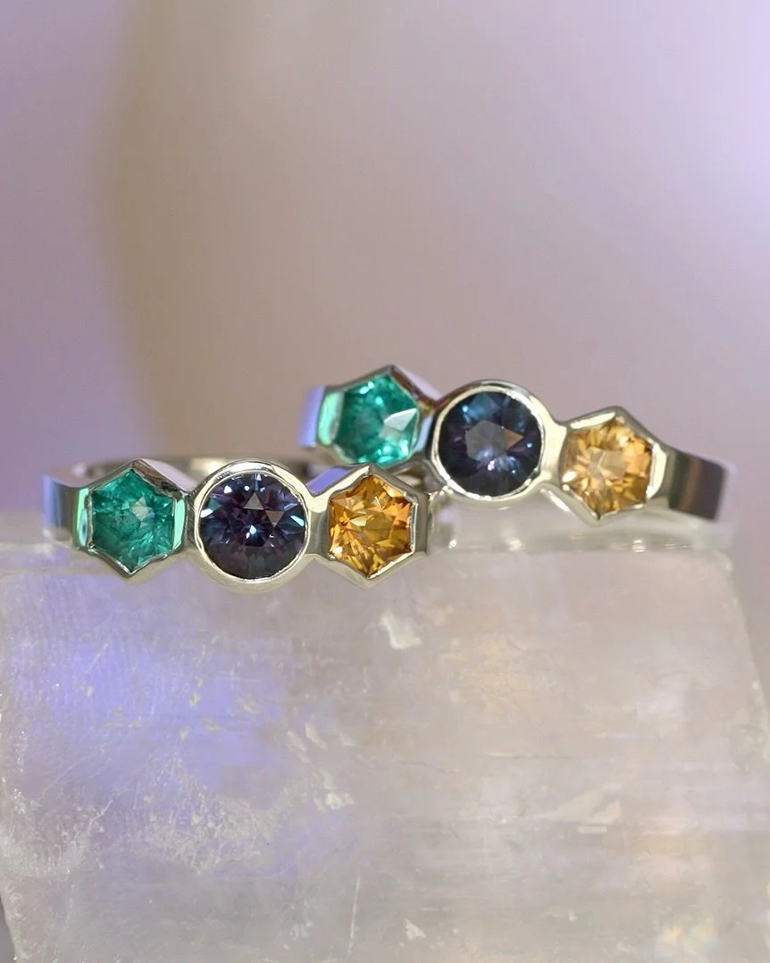 Louise found her soulmate in Jennifer 🥹🥰

It was extra special to make these rings for them, because Louise &amp; I go way back - we became friends in high school in Thurso, then studied and lived together in Glasgow. I&rsquo;ll always remember the