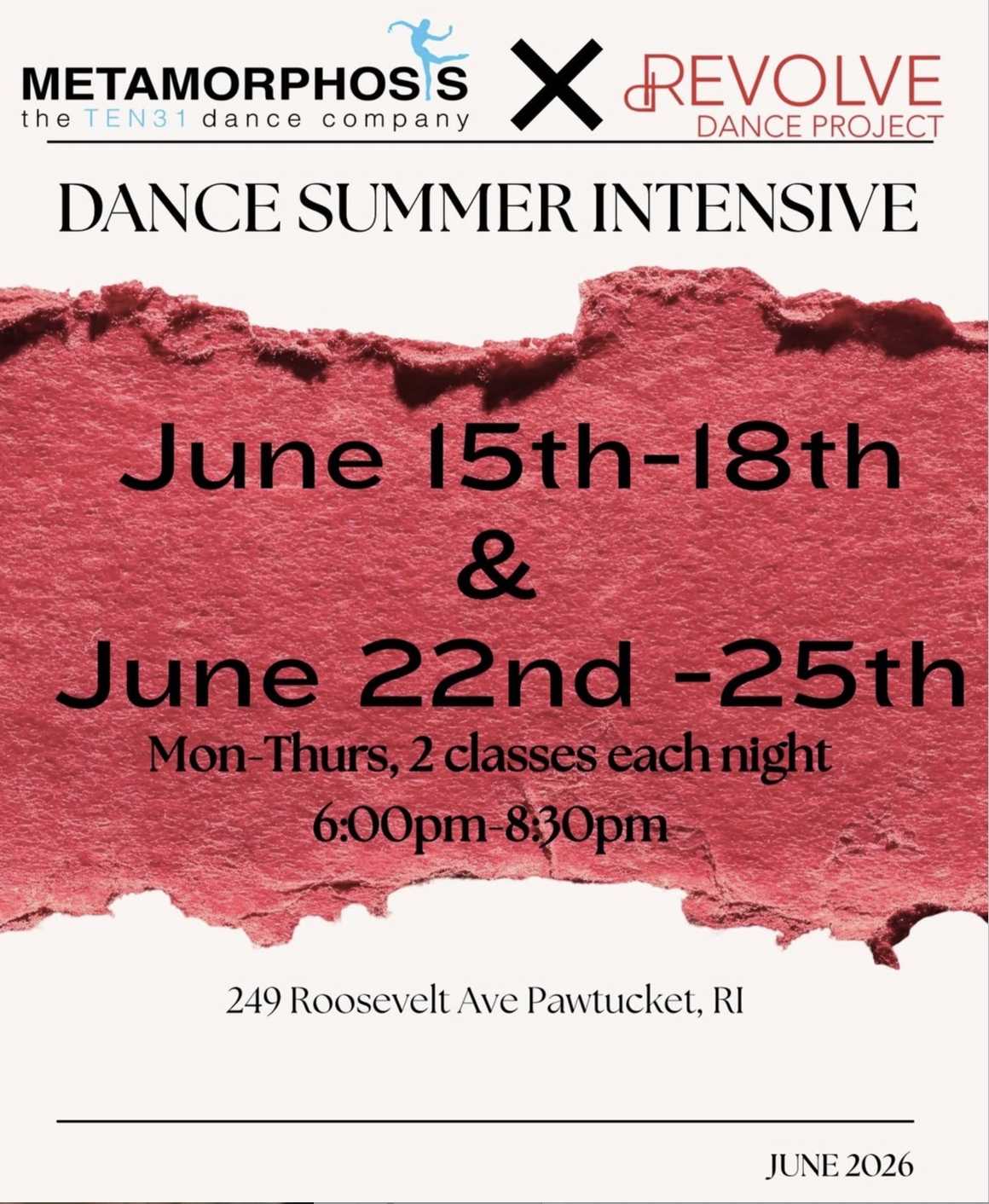Metamorphosis Rep Class with Alicia Wilder
