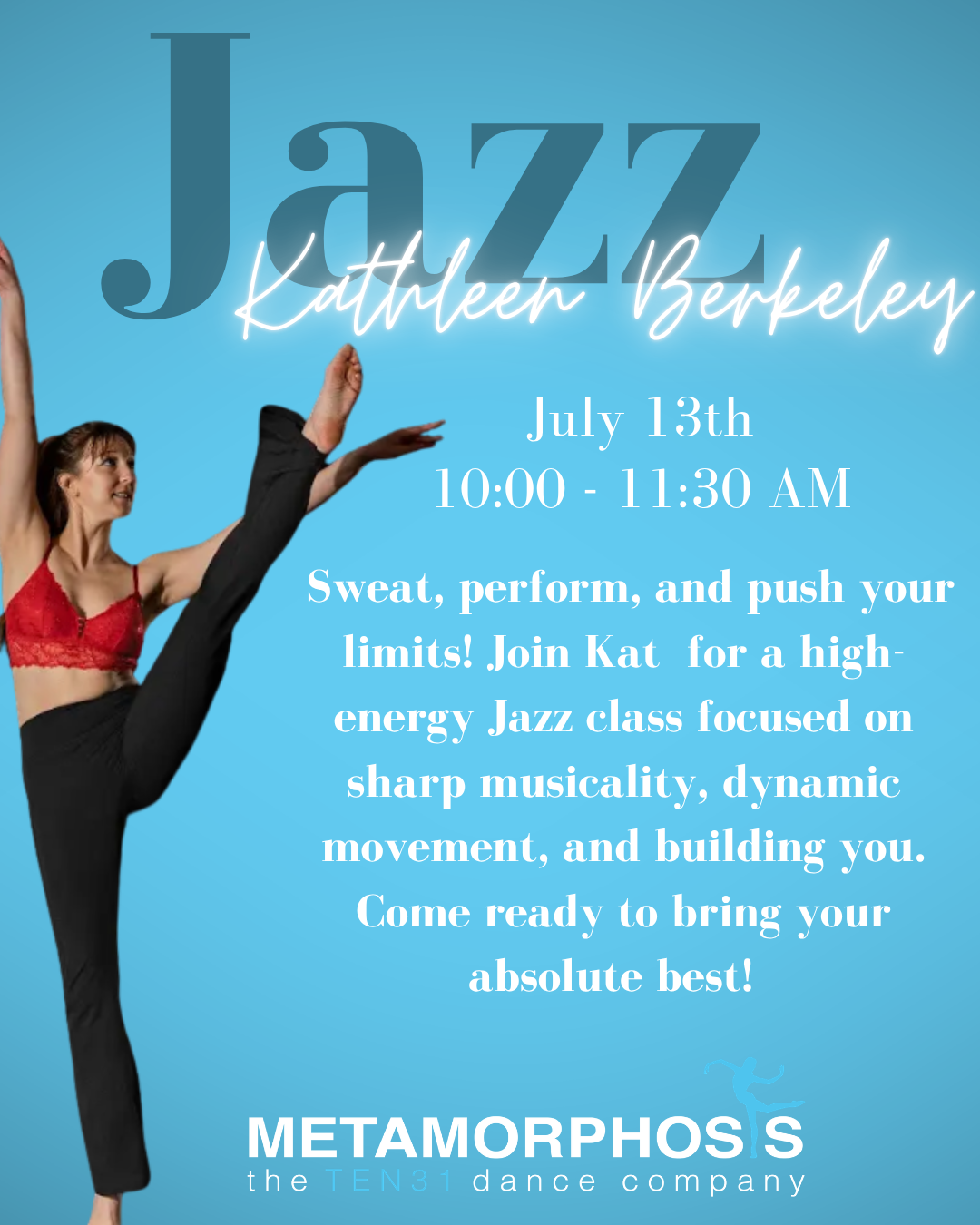 Jazz with Kathleen Berkeley, one-time pop-up class!