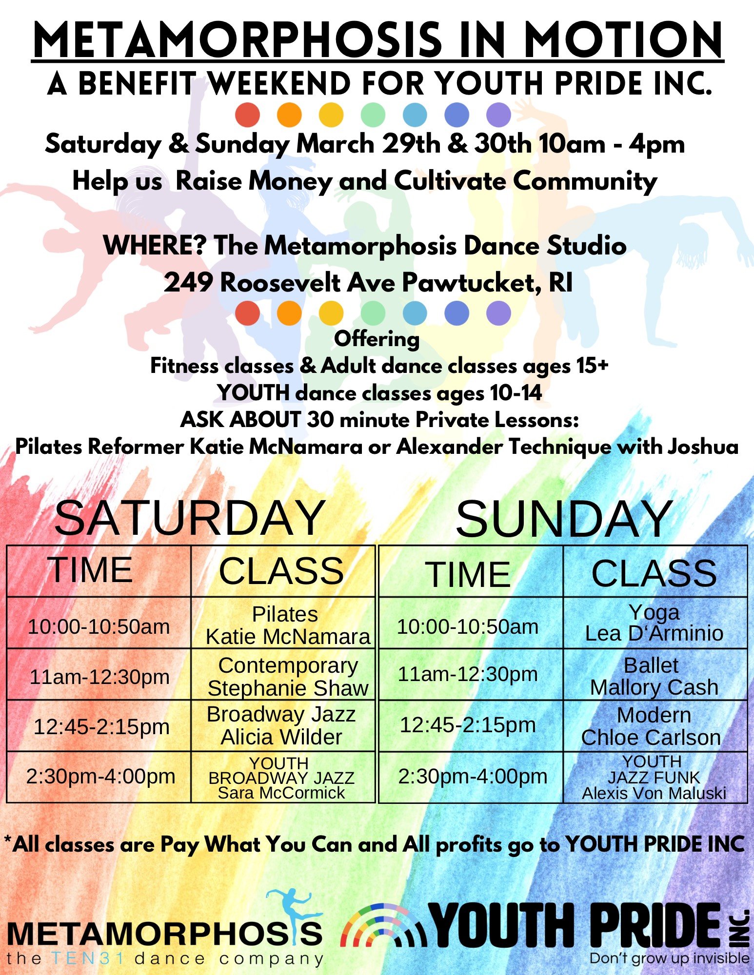 Metamorphosis in Motion: A Benefit for Youth Pride Inc.  