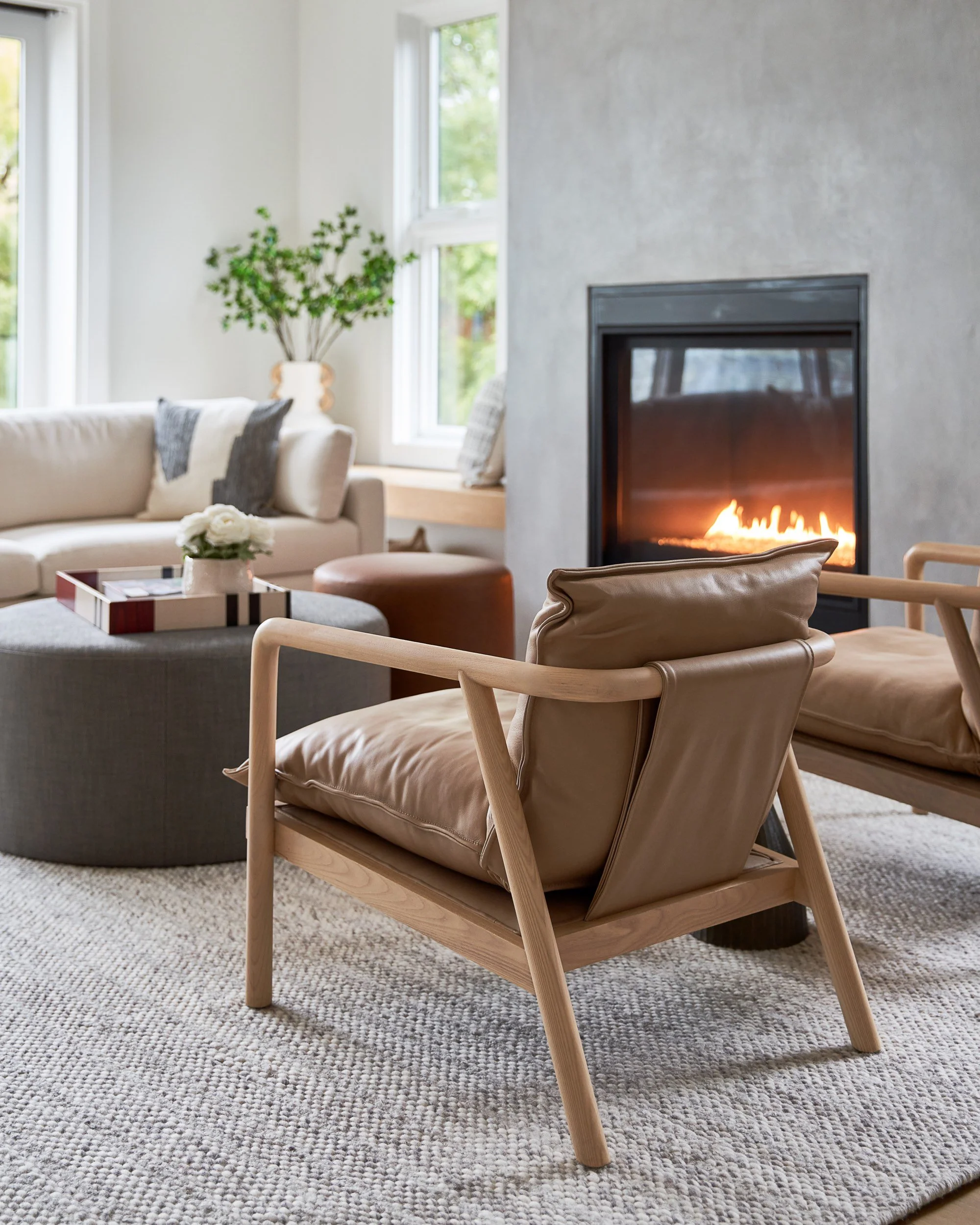 Retiro Design Co's livingroom in San Anselmo, Marin County